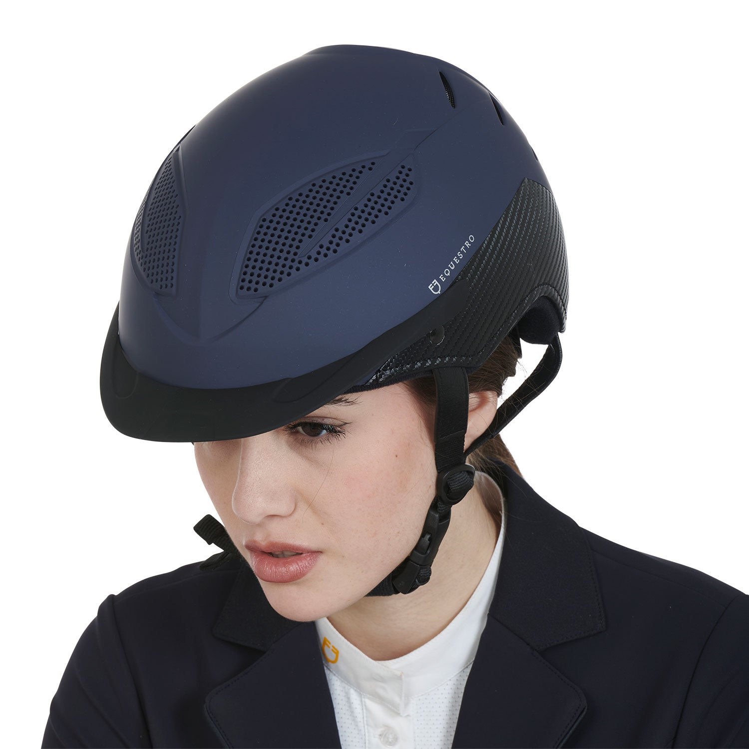 Equestro Ultra Light Helmet In Durable Plastic #colour_blue