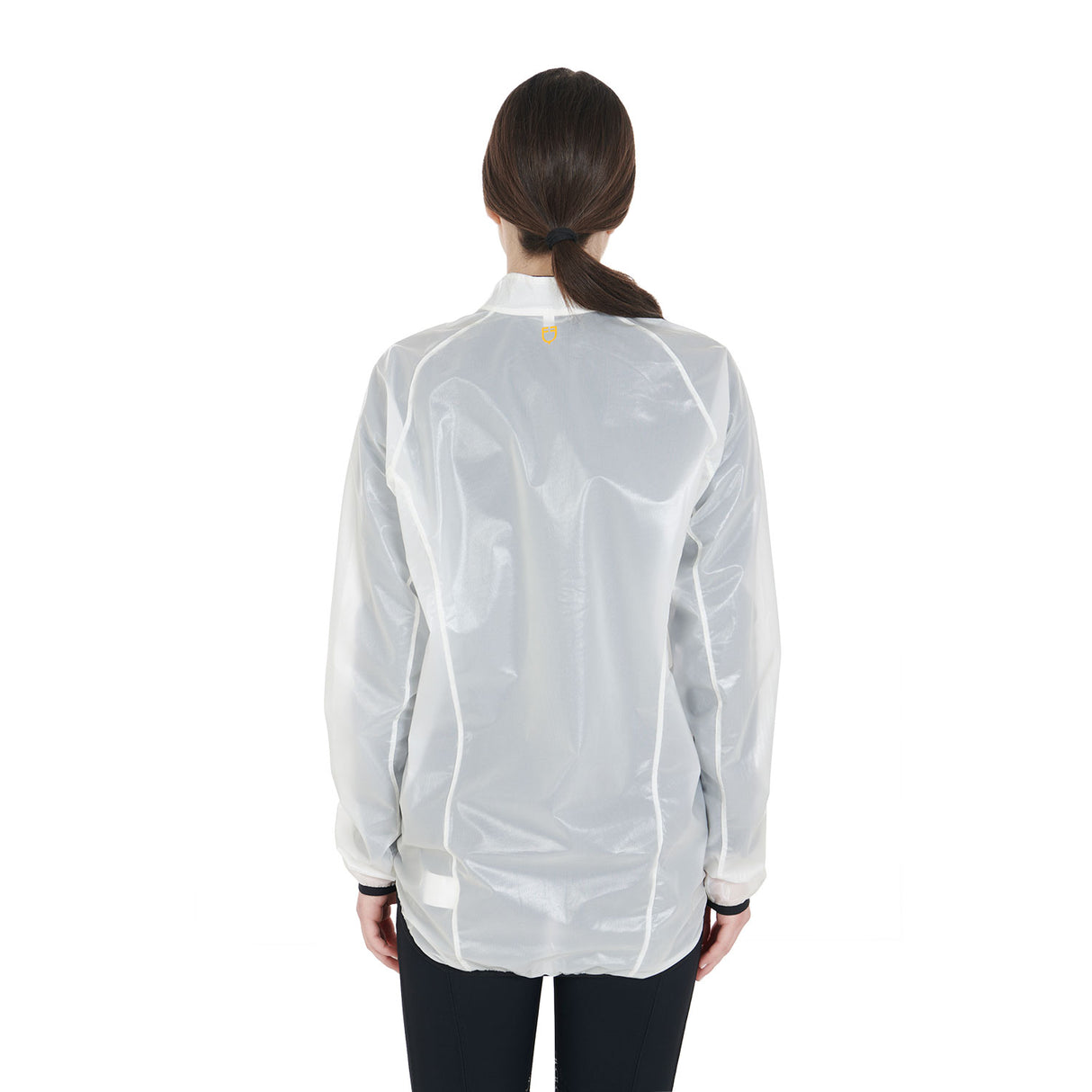 Equestro Windproof And Water-Repellent Unisex Overcoat #colour_white