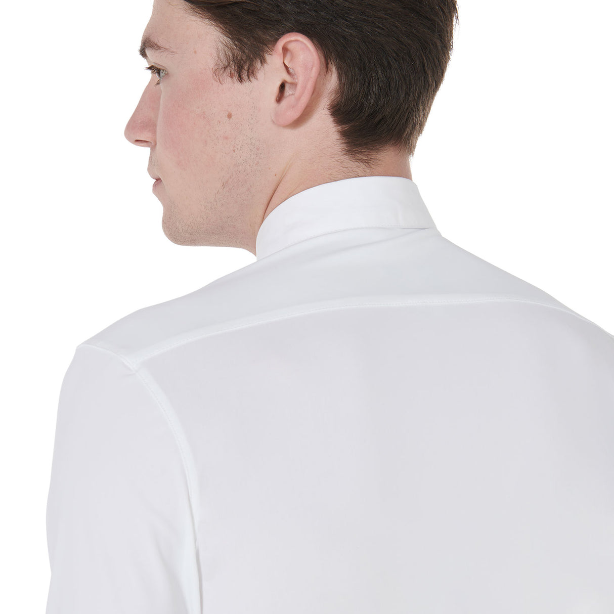 Equestro Men's Long Sleeve Competition Polo Shirt #colour_white