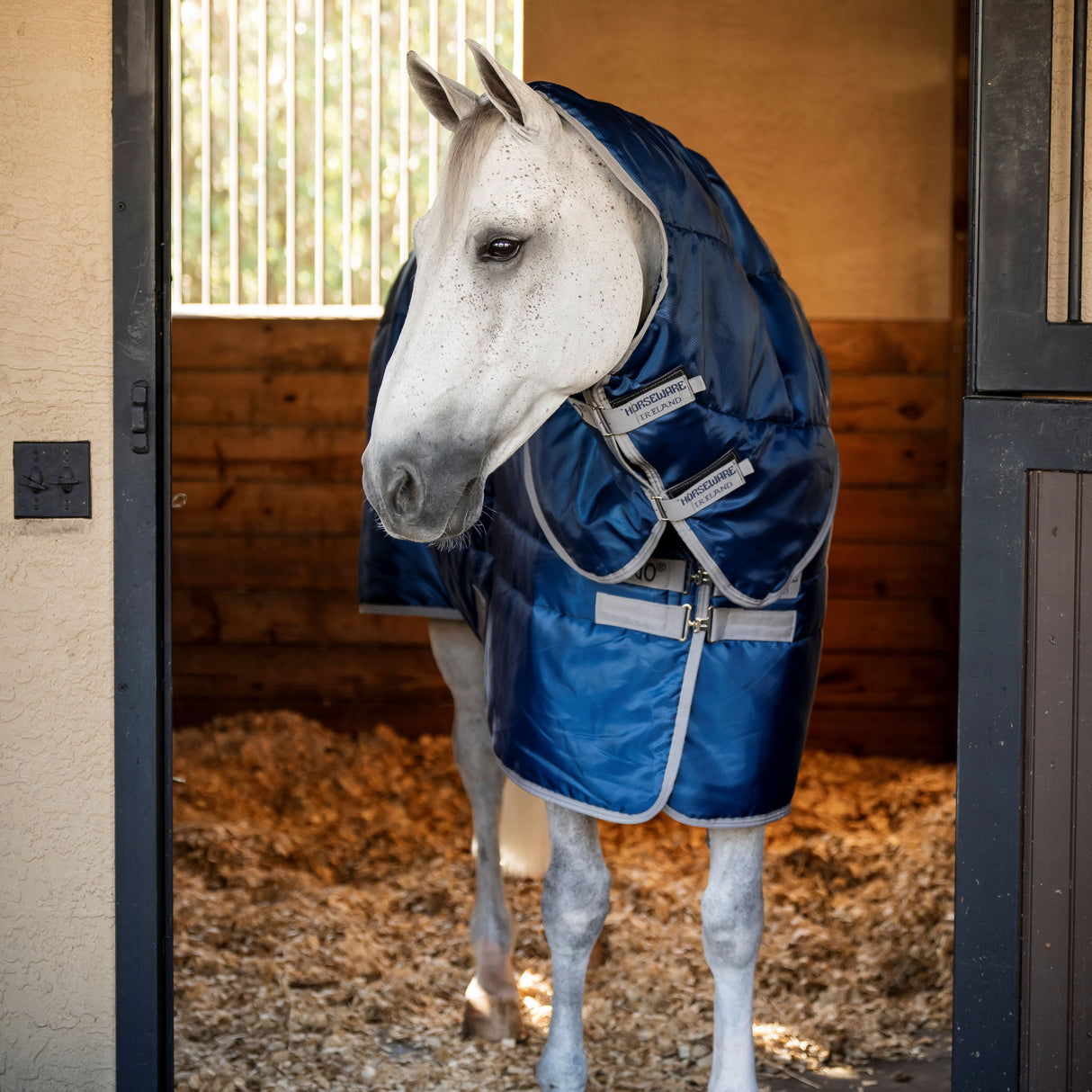 Horseware Ireland Amigo Ripstop Insulator 200g Plus Stable Rug #colour_navy-titanium-grey