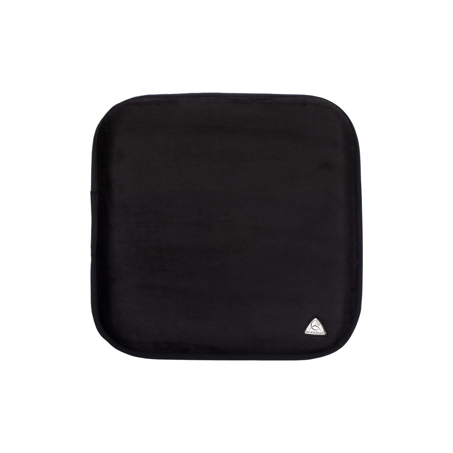Acavallo Chair Seat Saver Classic Gel Suede #colour_black