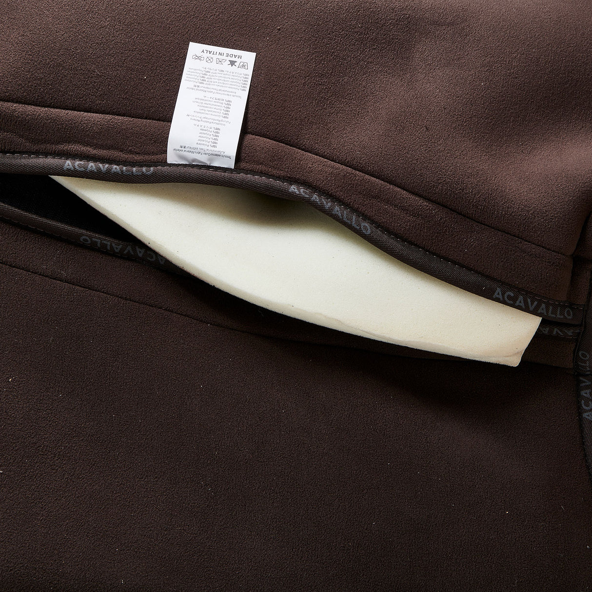 Acavallo Pad MF HPS CW-CS Suede Grip Gel Flat Configurable Pocket #colour_brown