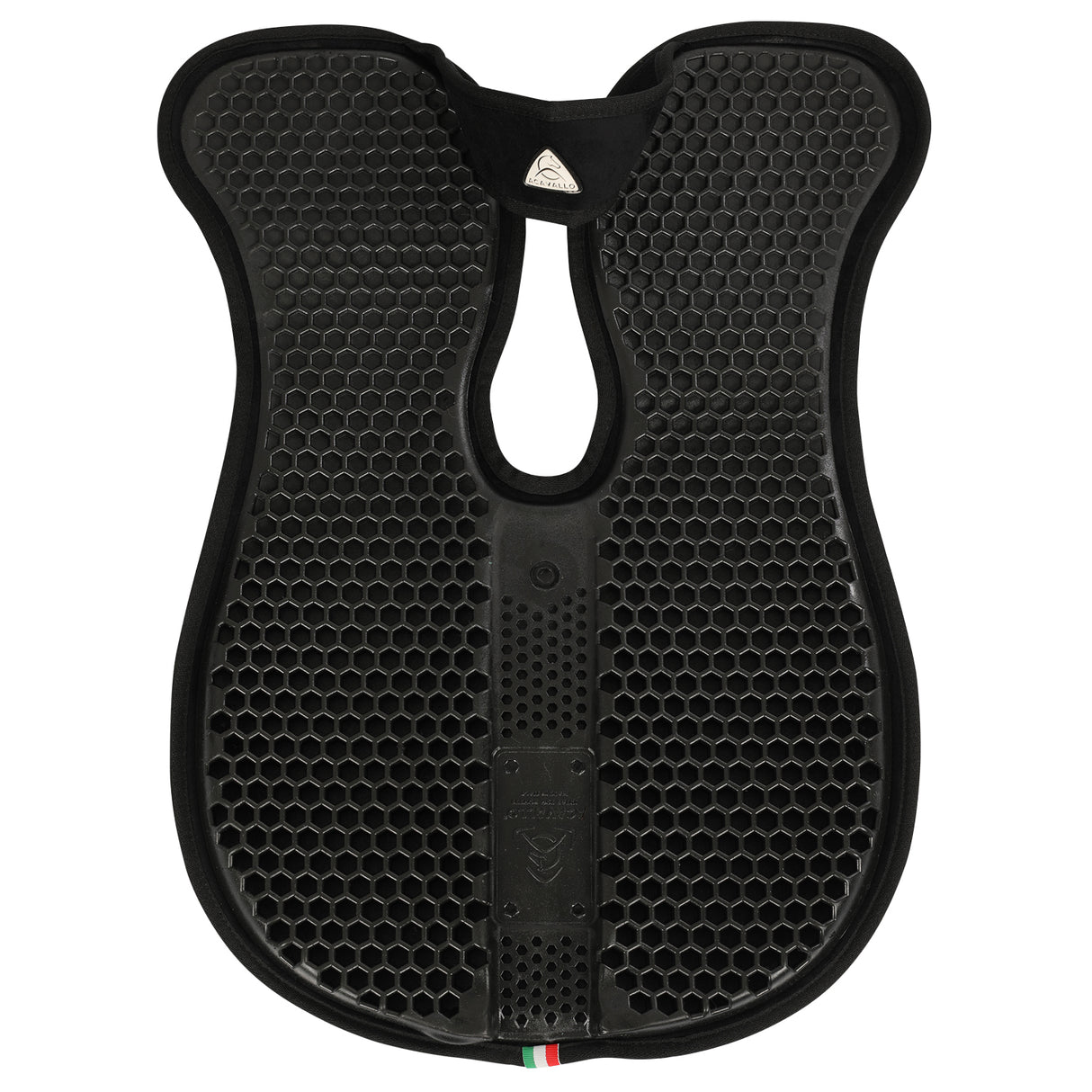 Acavallo Pad WFS Suede Hexagonal Gel Rear Riser #colour_black