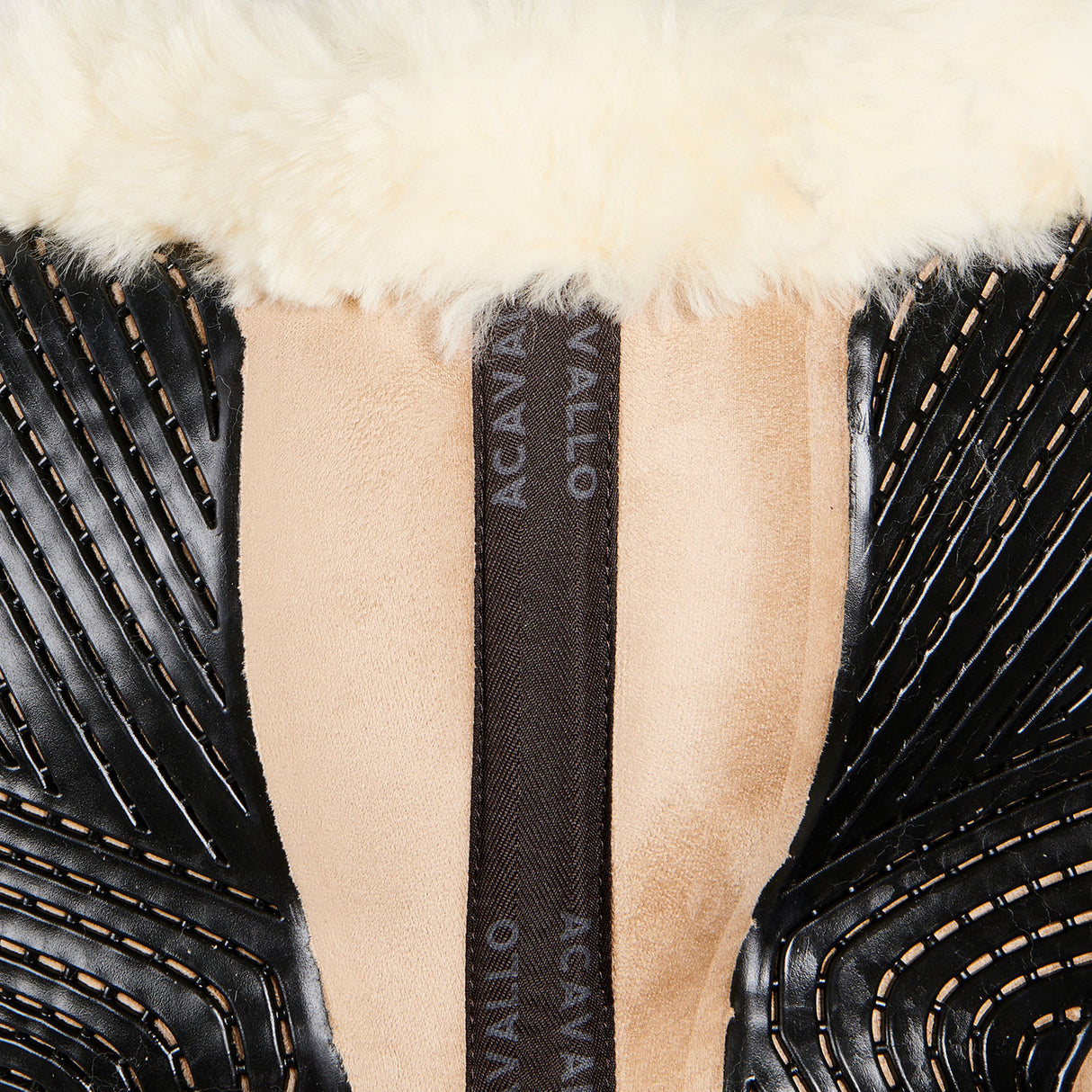 Acavallo Pad Mf-S Jccs-S Cw-Cs Suede Cut-Out Sheepskin Gel Grip Flat
#colour_biege-natural