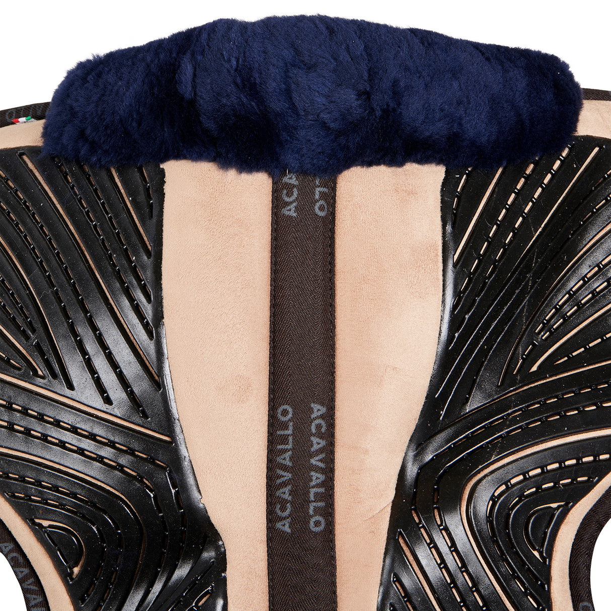 Acavallo Pad Mf-S Jccs-S Cw-Cs Suede Cut-Out Sheepskin Gel Grip Flat
#colour_biege-blue