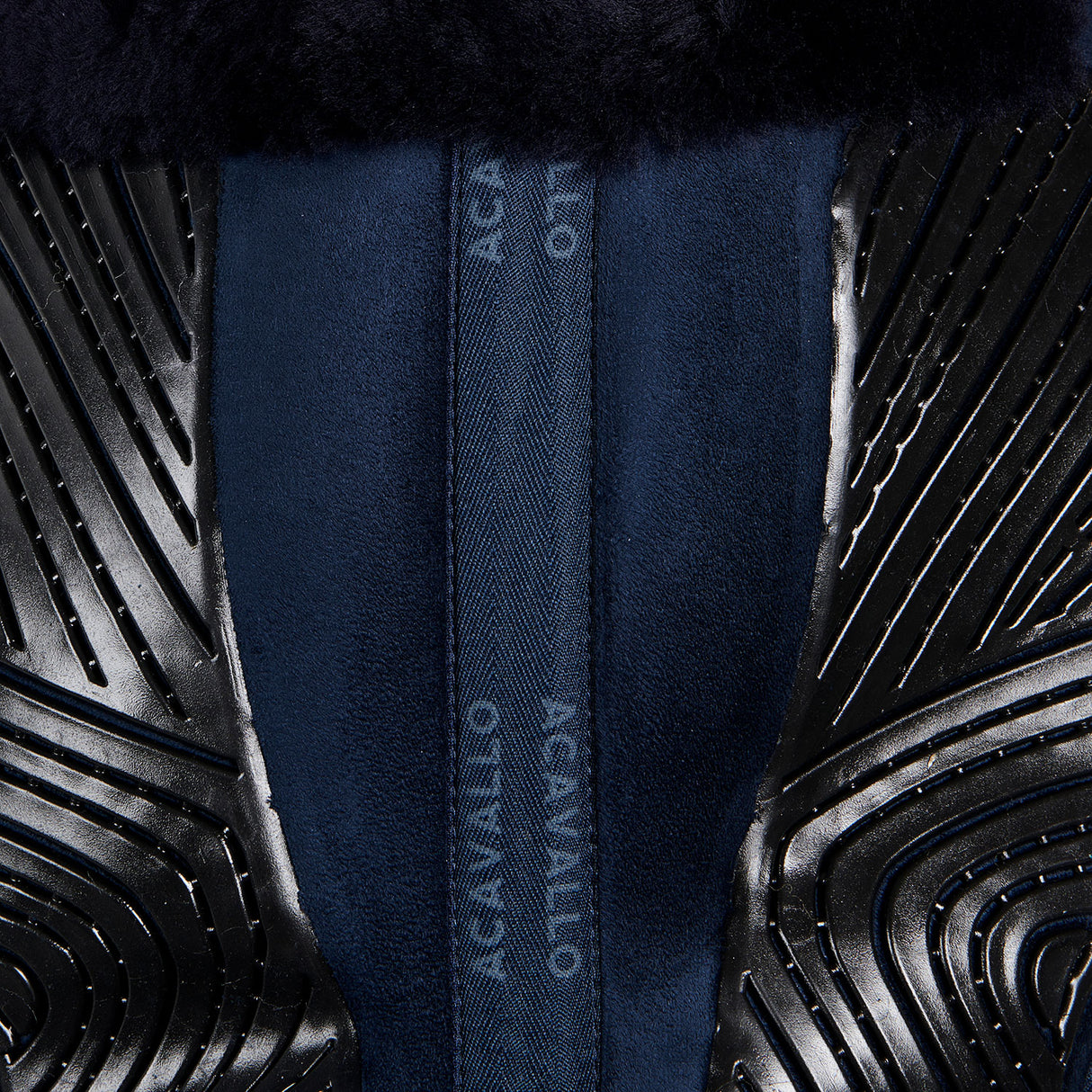 Acavallo Pad Mf-S Jccs-S Cw-Cs Suede Cut-Out Sheepskin Gel Grip Flat
#colour_blue-blue