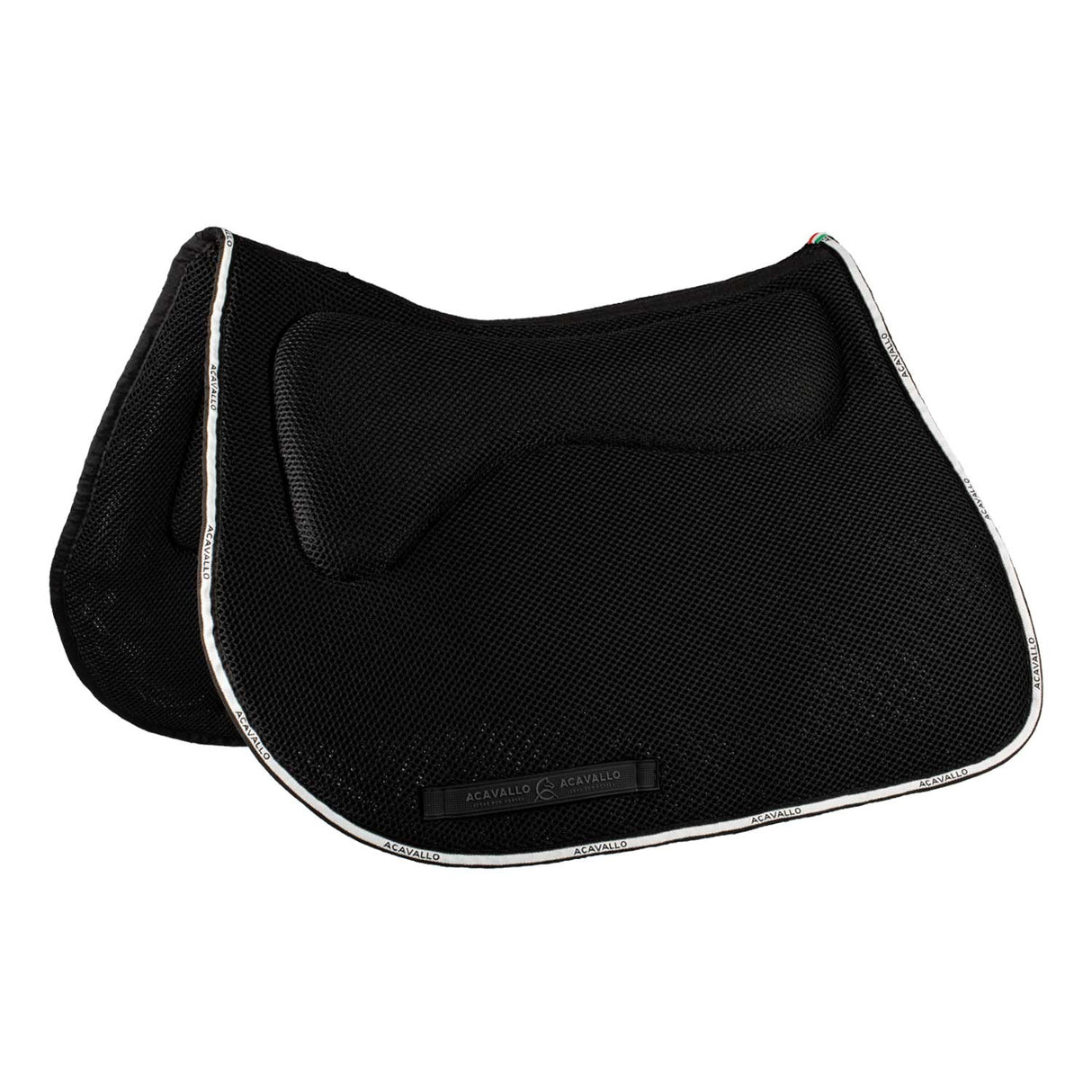 Acavallo Saddle Pad JS CW-3Ds Memory Foam 3D Spacer #colour_black