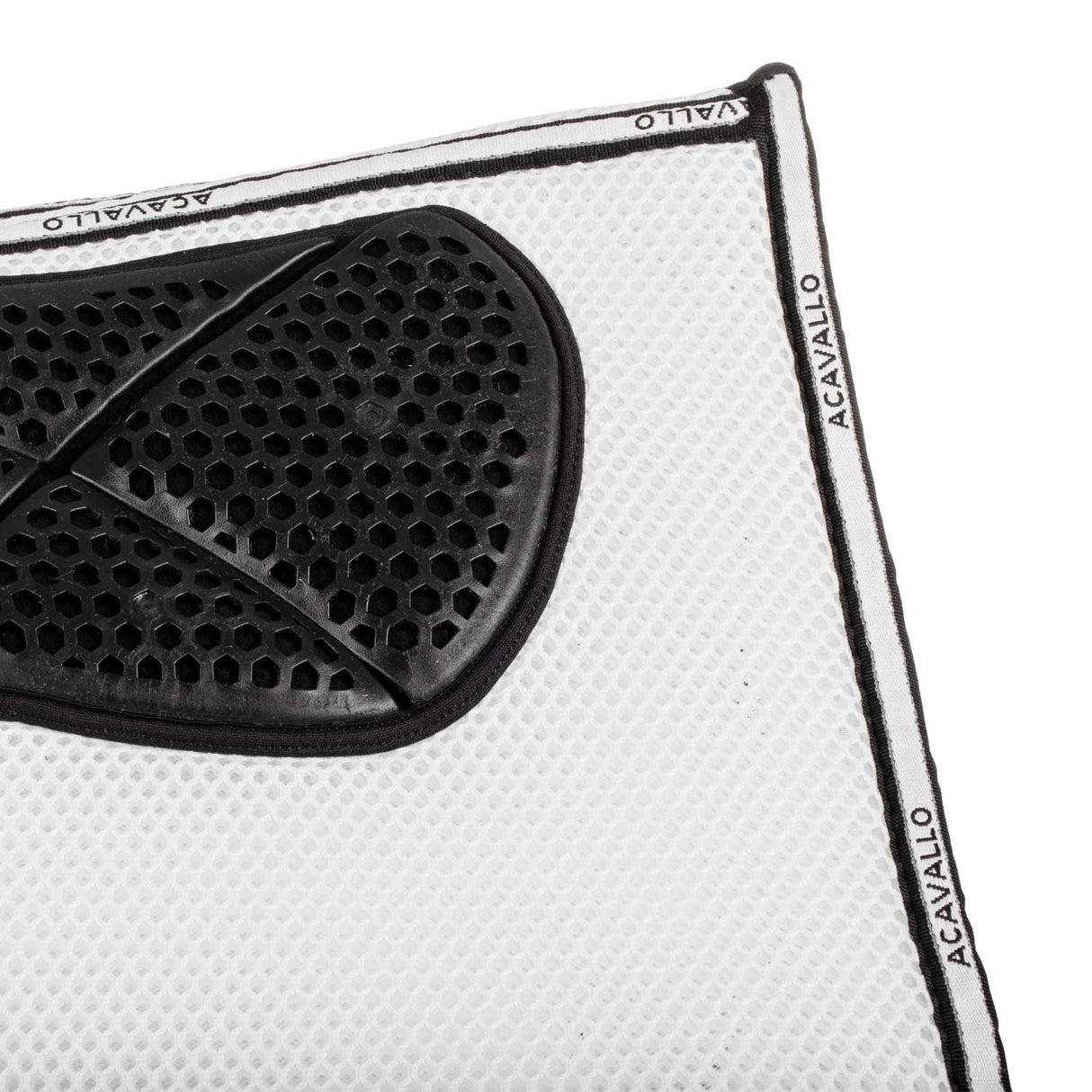 Acavallo Saddle Pad JS CW-3Ds Memory Foam 3D Spacer Gel Grip #colour_white