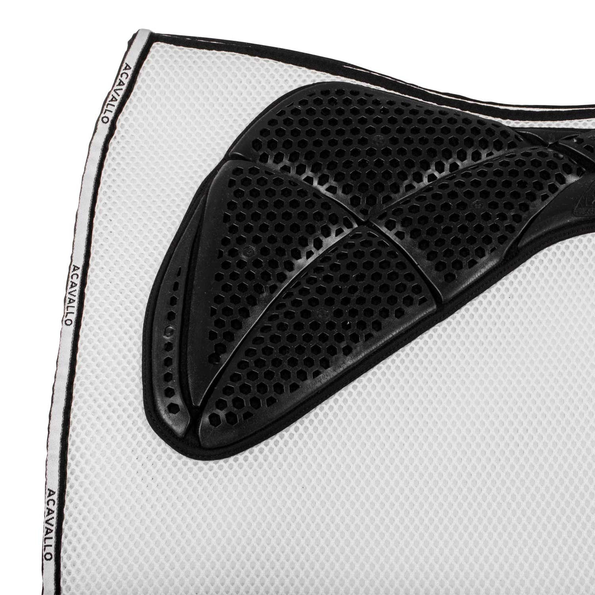 Acavallo Saddle Pad DS CW-3Ds Memory Foam 3D Spacer Gel Grip #colour_white