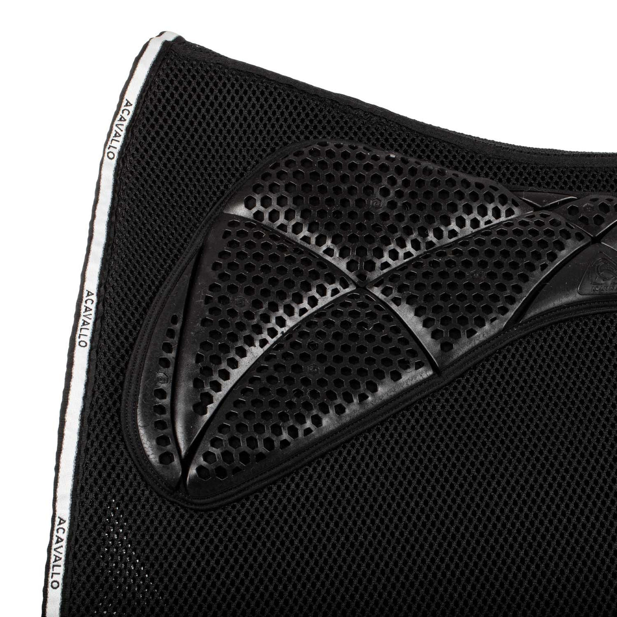 Acavallo Saddle Pad DS CW-3Ds Memory Foam 3D Spacer Gel Grip #colour_black
