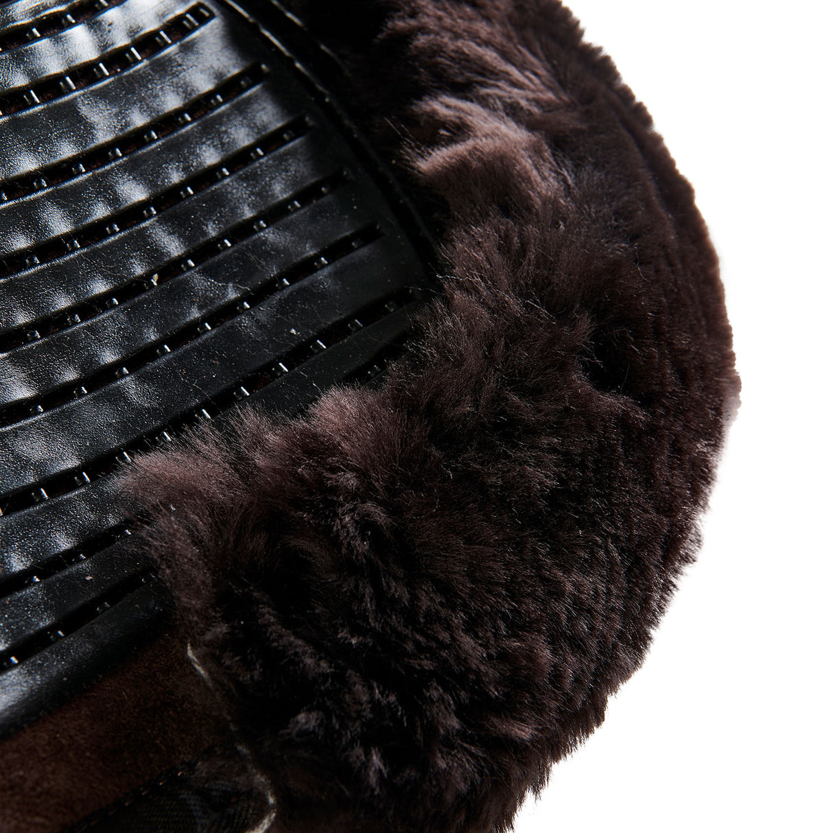 Acavallo Pad SP JCCS CW-CS Suede Cut-Out Sheepskin Twin Sided Gel Flat #colour_brown-brown