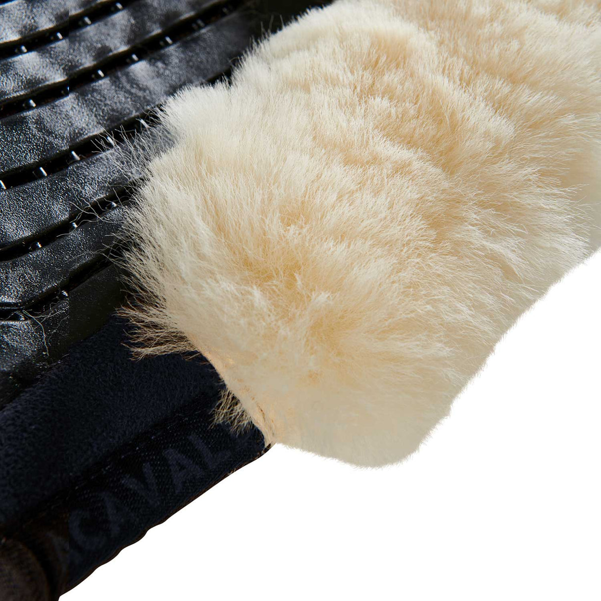 Acavallo Pad SP JCCS CW-CS Suede Cut-Out Sheepskin Twin Sided Gel Flat #colour_blue-natural