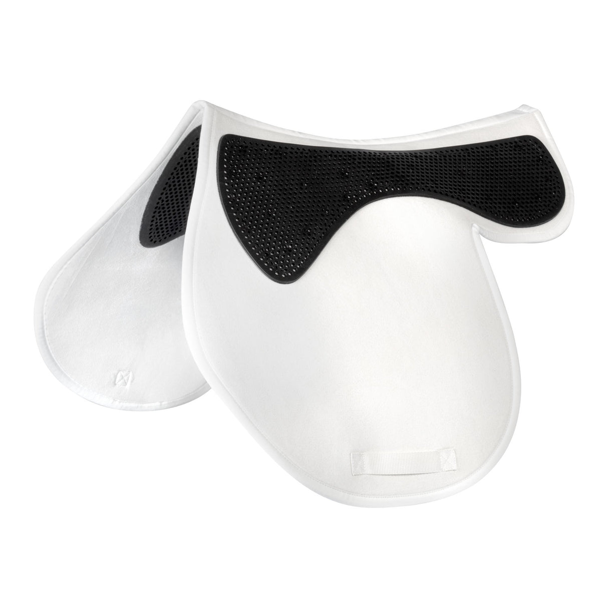 Acavallo Twin Sided Jumping Numnah Saddle Pad Gel Classic #colour_white