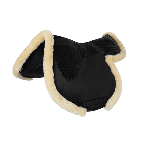 Acavallo Saddle Pad JS-S CW-CS Cut-Out Numnah Twin Sided Gel Grip #colour_black-natural