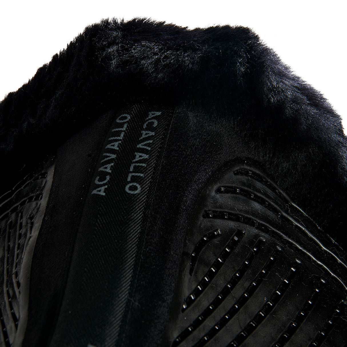 Acavallo Saddle Pad JS-S CW-CS Cut-Out Numnah Twin Sided Gel Grip #colour_black-black