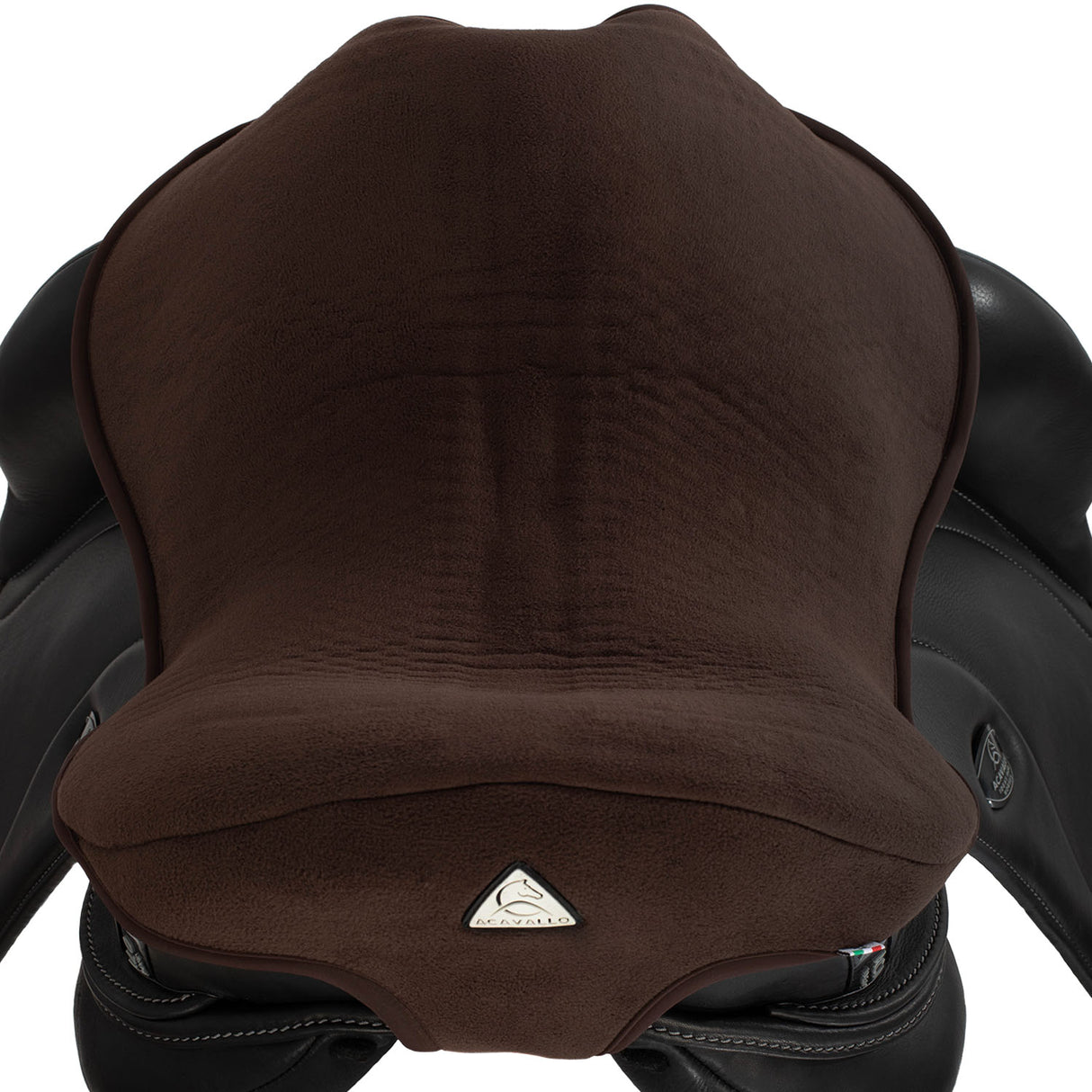 Acavallo Standard Seat Saver Dressage Classic Gel-In Dri-Lex 20mm #colour_brown