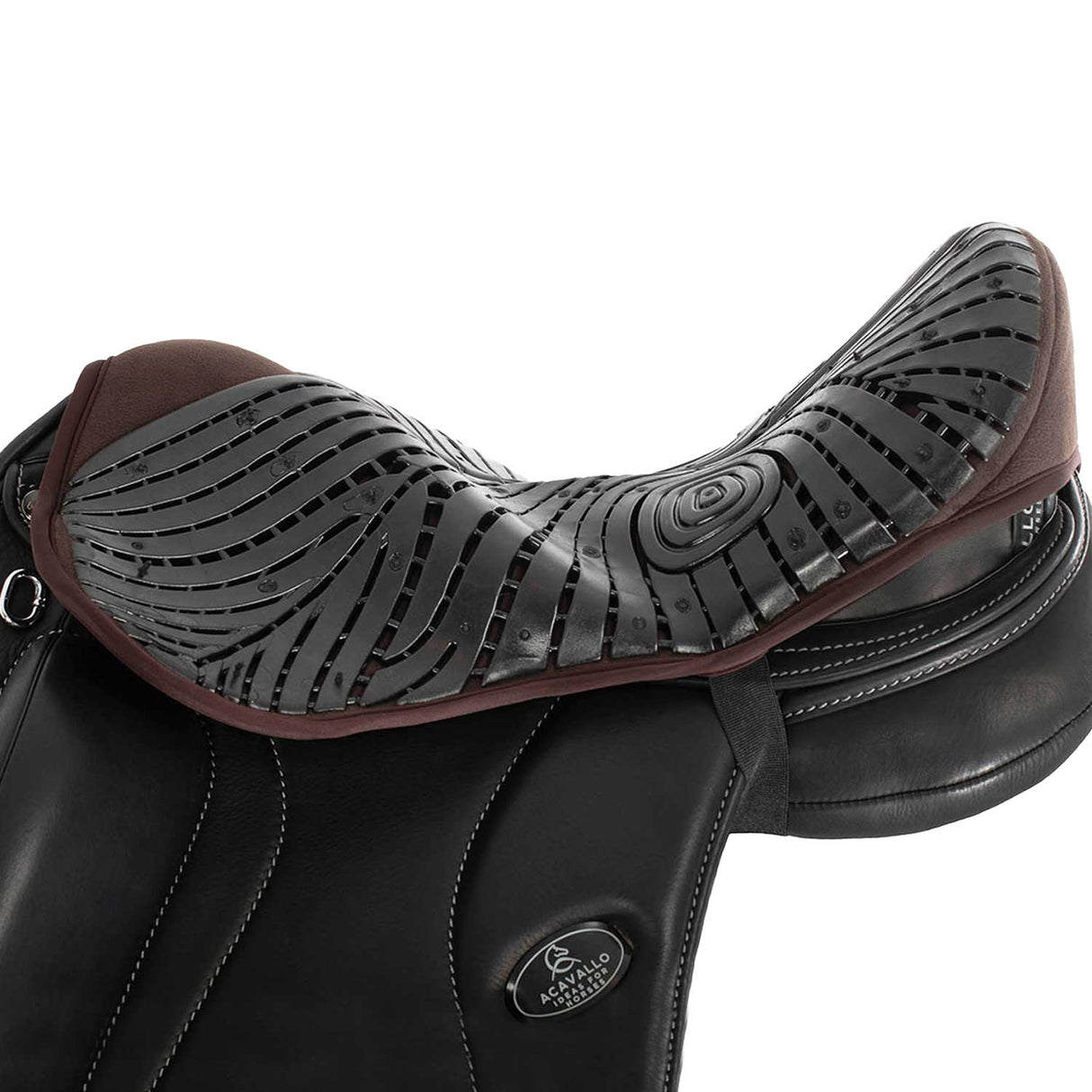 Acavallo Standard Seat Saver Dressage Air Plus Gel-Out Dri-Lex 10mm #colour_brown