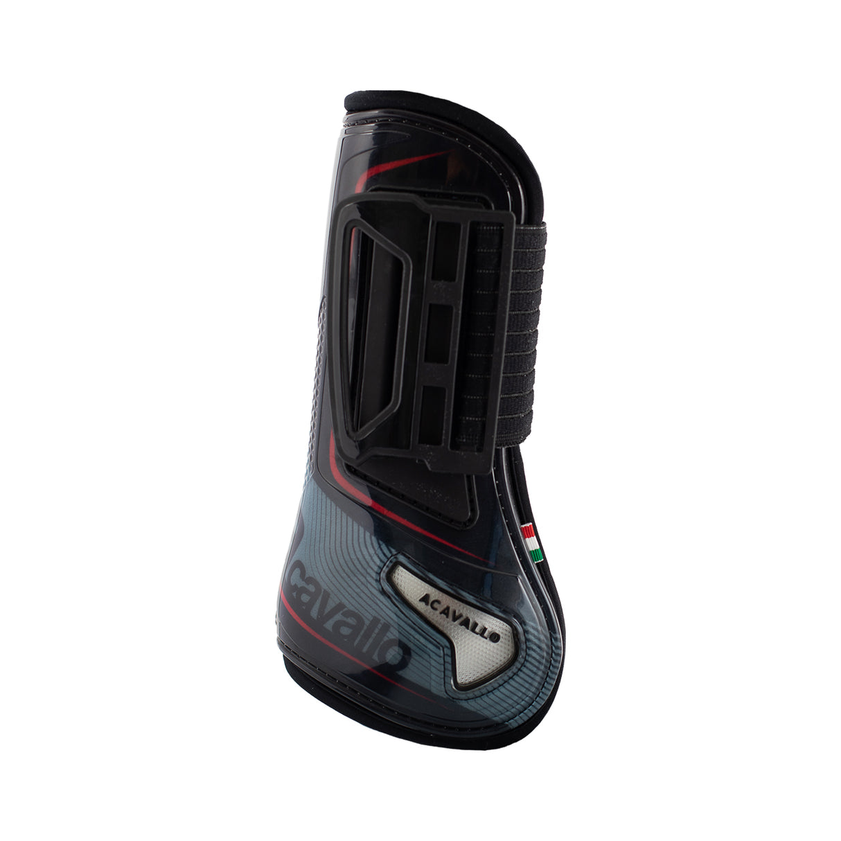 Acavallo Opera Gel Tendon Boots E-Click Fastening #colour_black