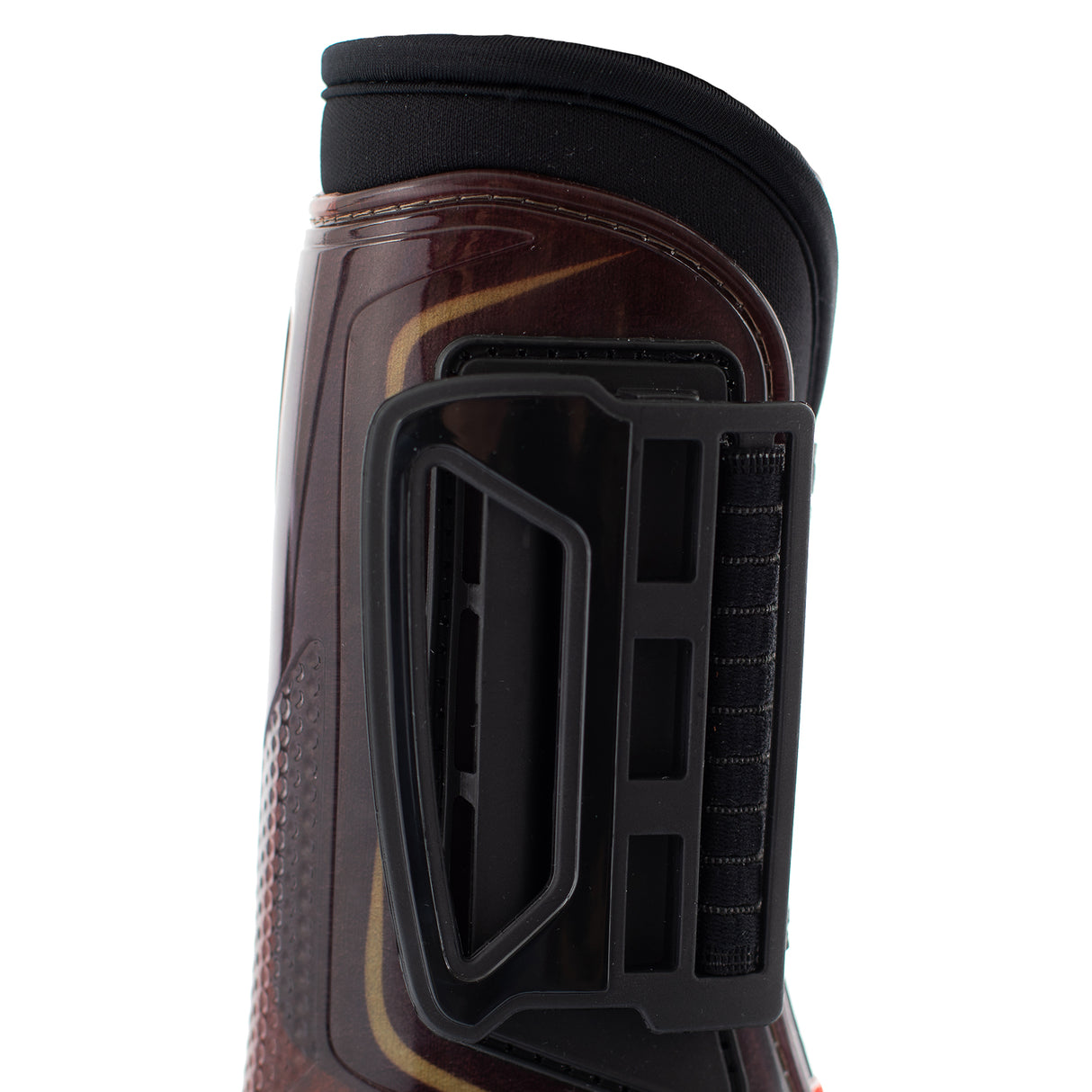 Acavallo Opera Gel Tendon Boots E-Click Fastening #colour_brown