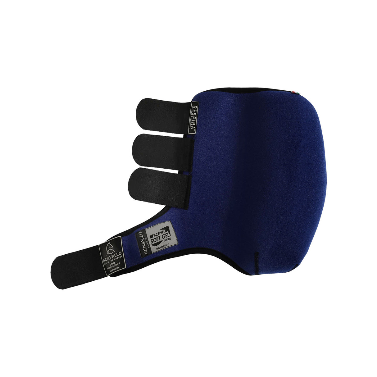 Acavallo Respira Newprene Back Boots Gel Lined #colour_blue