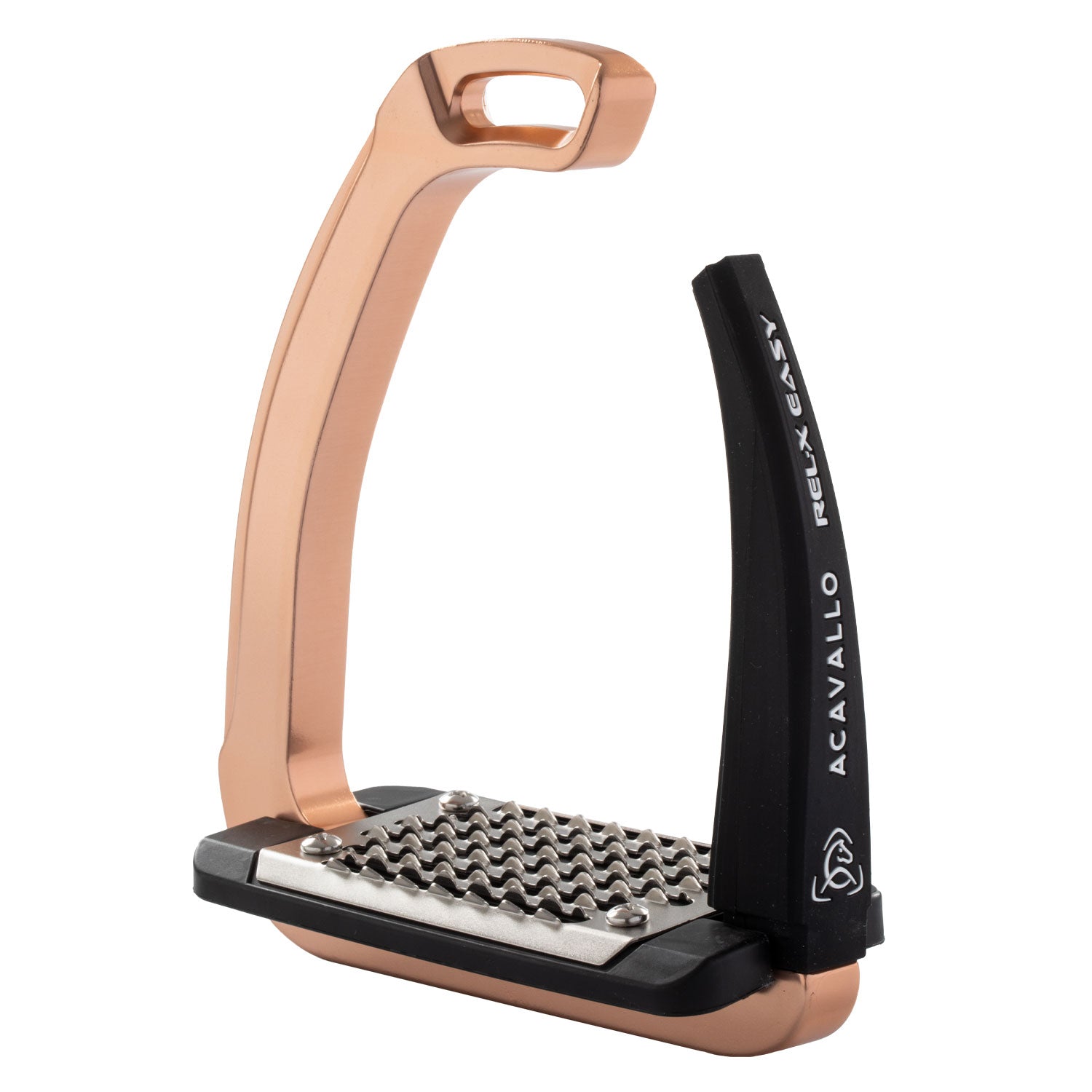 Acavallo Rel-X Easy Stirrups #colour_rose-gold