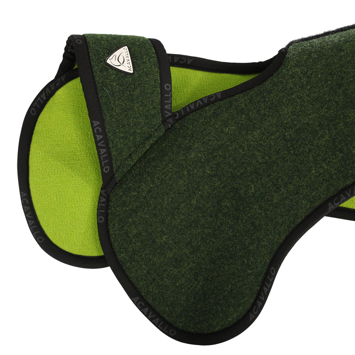 Acavallo Piuma Pad WFS Pocket Double Felt Flat #colour_green