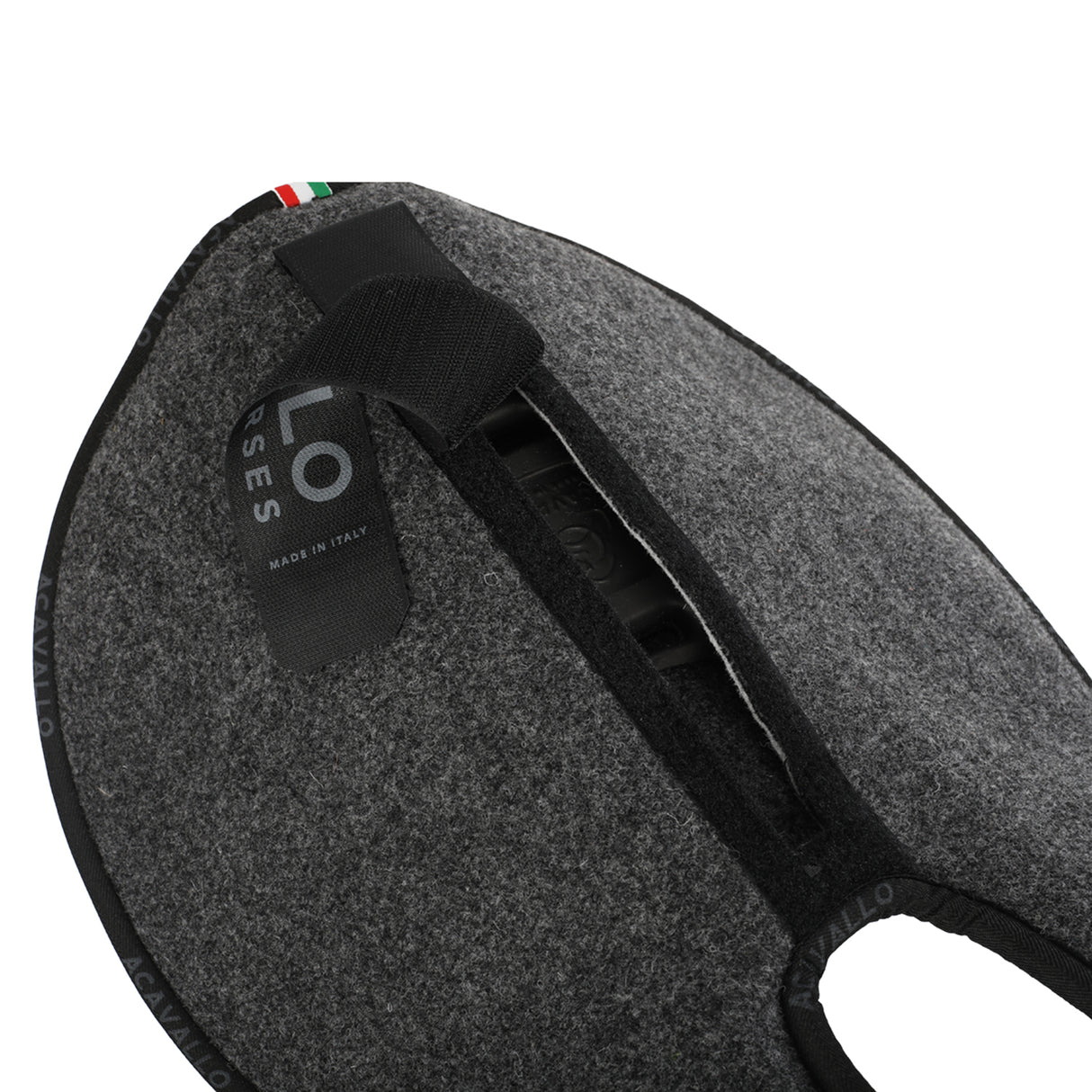 Acavallo Pad Piuma WFS Pocket Double Felt Front Riser #colour_grey
