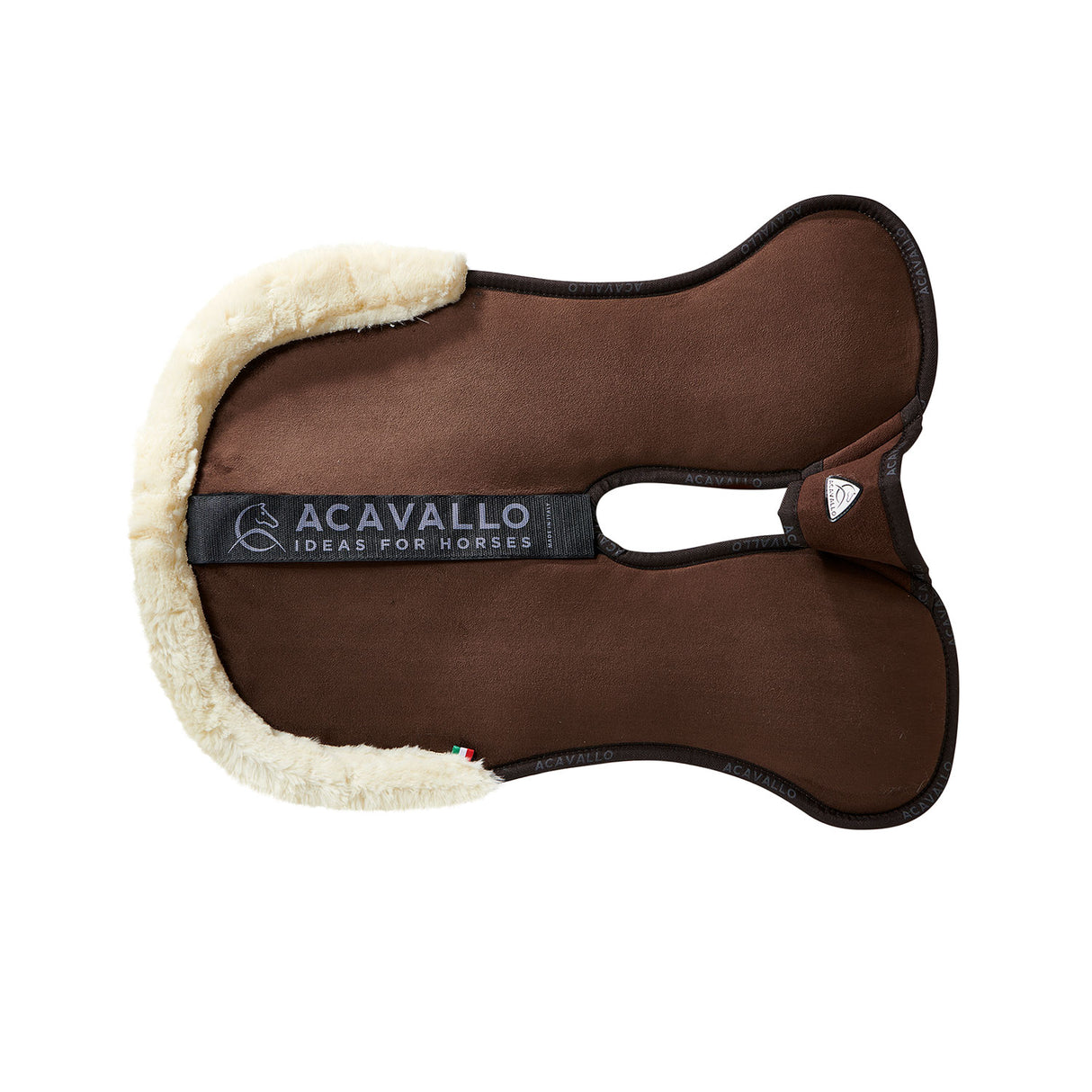 Acavallo Pad Piuma-FS WFS-FS Pocket Suede Flat #colour_brown-natural