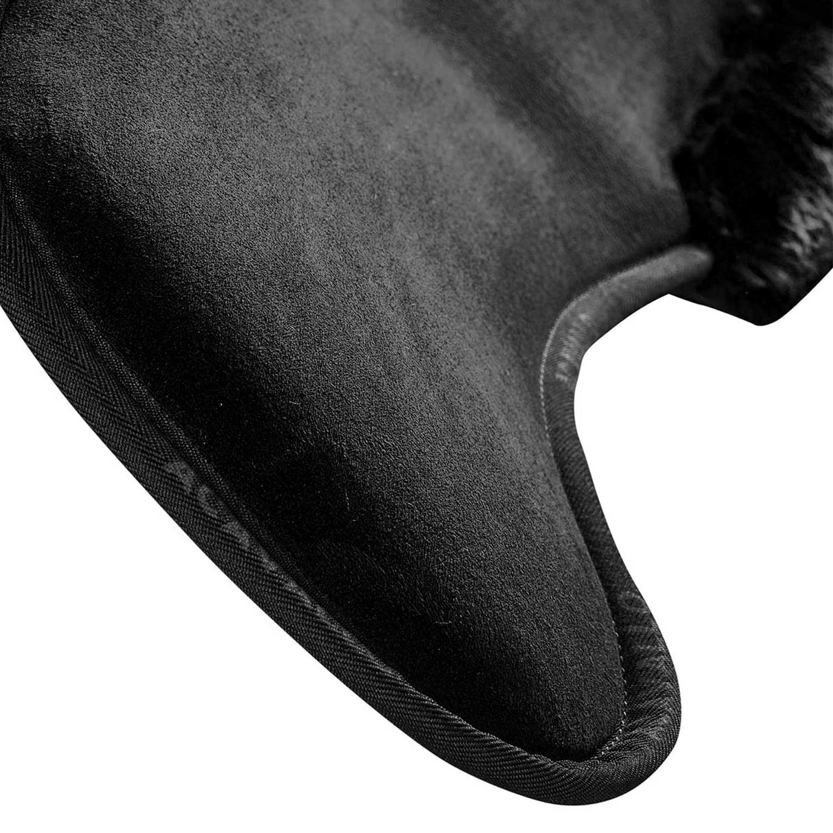 Acavallo Pad Piuma-FS WFS-FS Pocket Suede Front Riser #colour_black