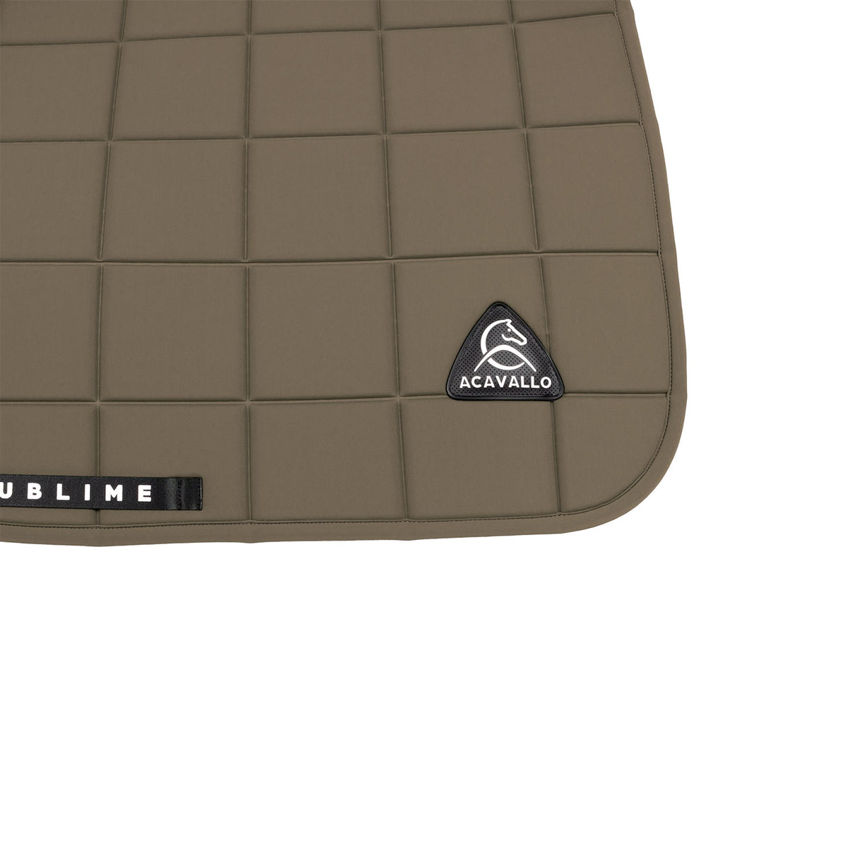 Acavallo Square Jumping Saddle Pad #colour_brown