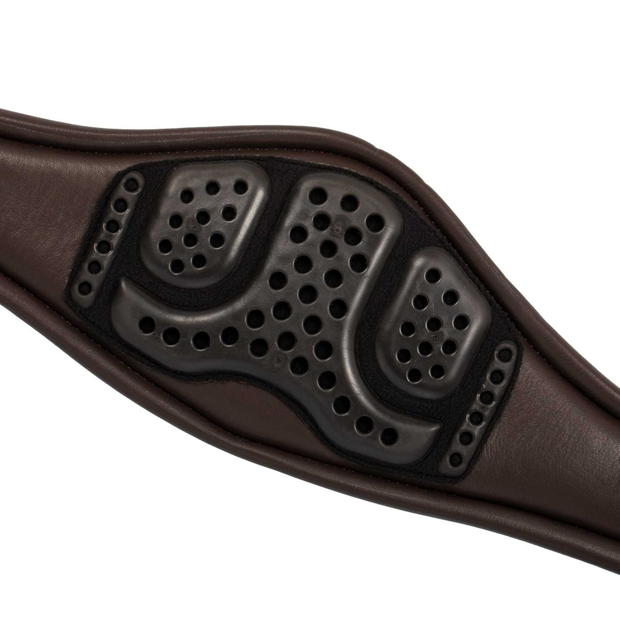 Acavallo Anatomical Jumping Girth Calfskin #colour_brown
