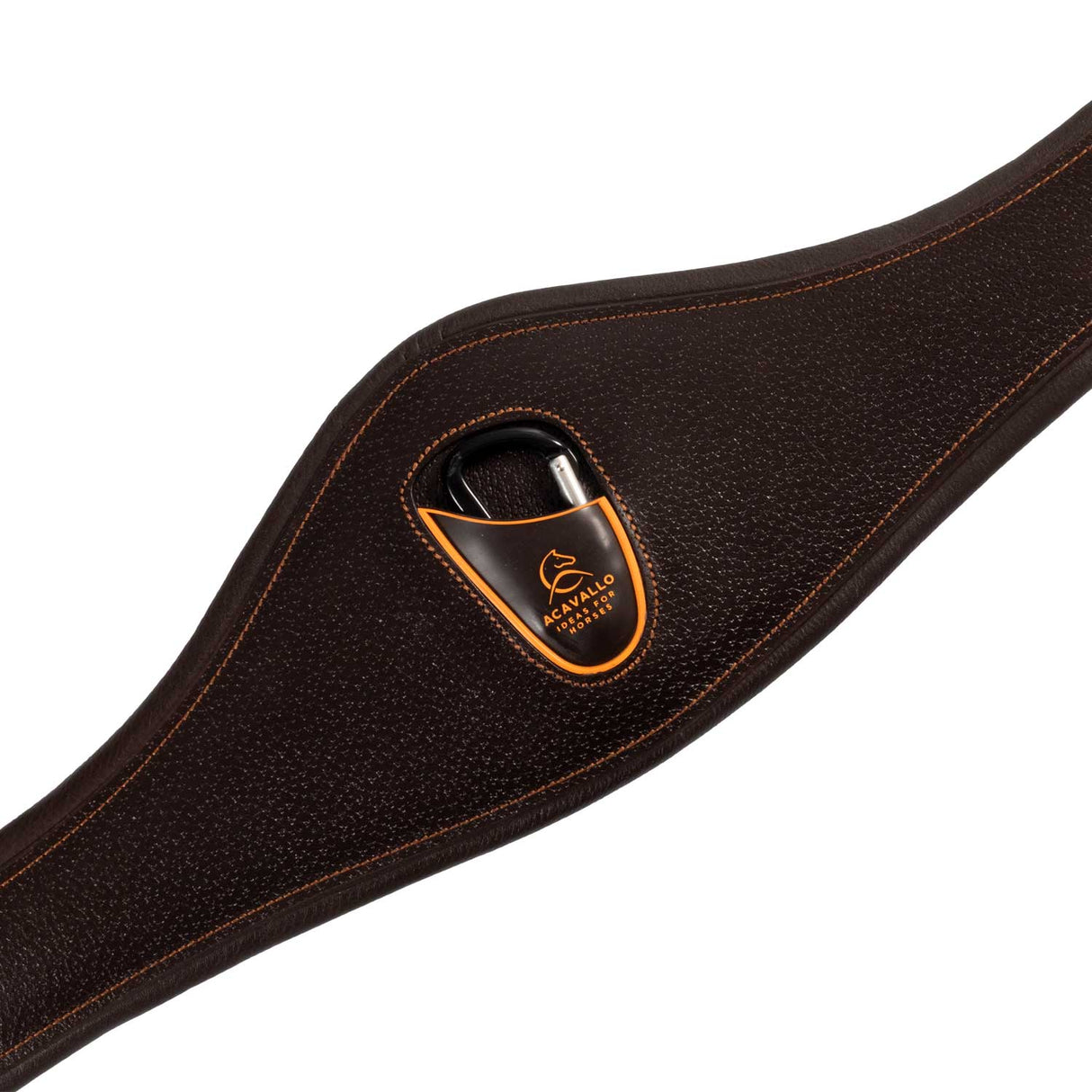 Acavallo Leather Shaped Girth Buffalo Leather #colour_brown