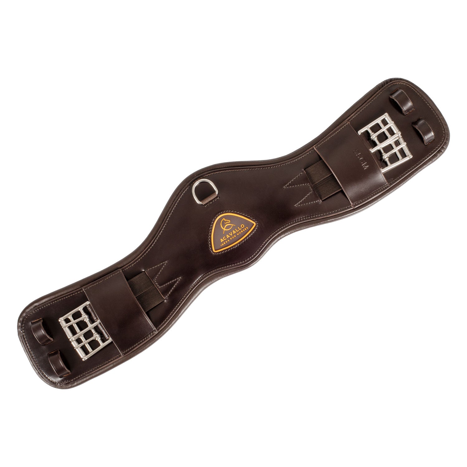 Acavallo Anatomical Dressage Girth Leather #colour_brown