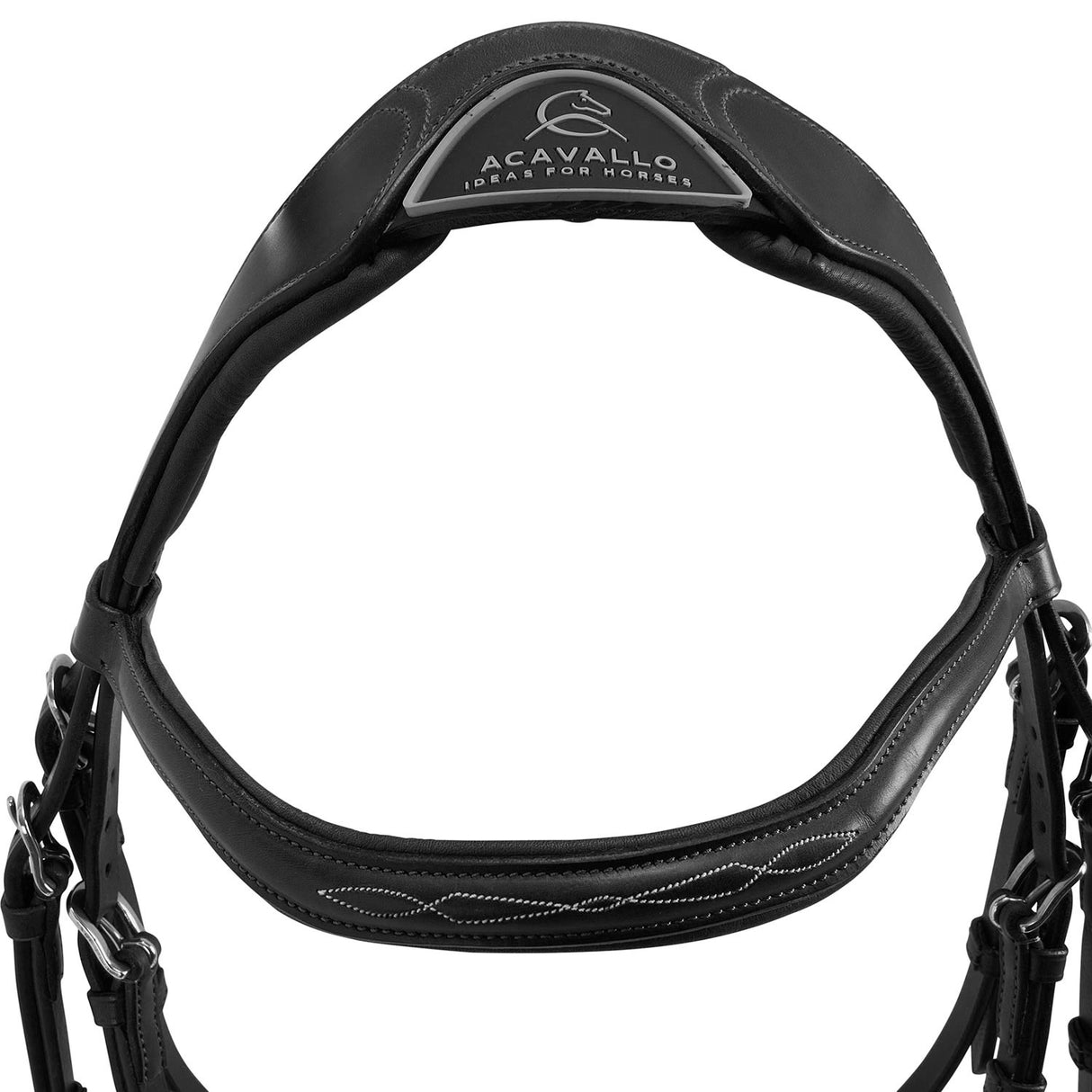 Acavallo Amazzone Bridle Calfskin #colour_black
