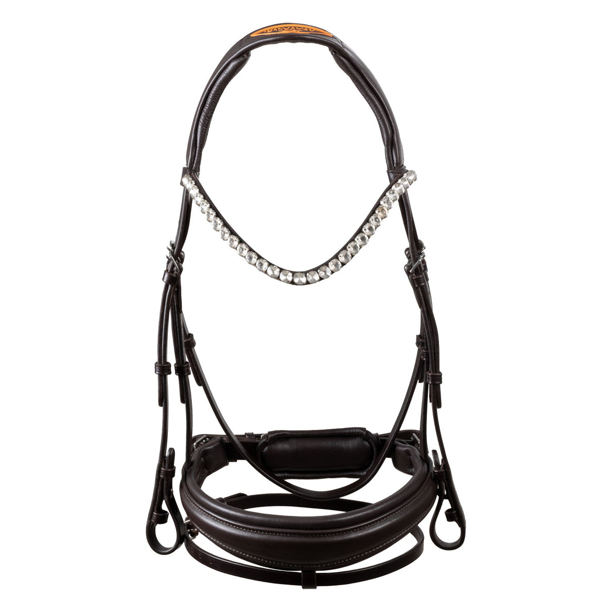 Acavallo Starry Night Calfskin Bridle #colour_brown