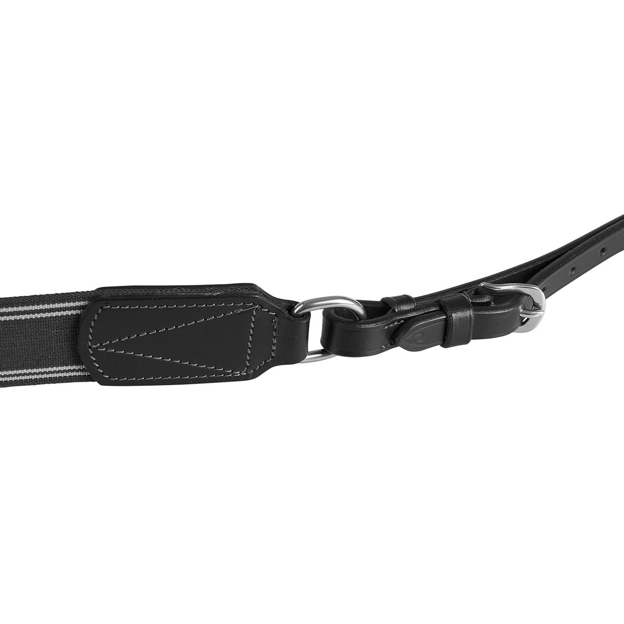 Acavallo Single Breastplate Elastic Band #colour_black