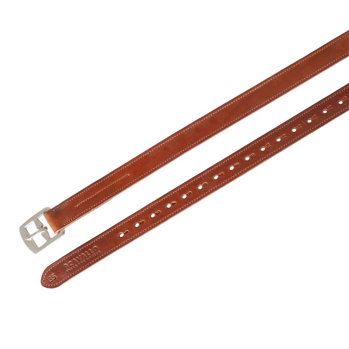 Acavallo Classic Stirrup Leathers #colour_cognac