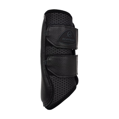 Acavallo Front Brushing Boots Perforated Neoprene #colour_black