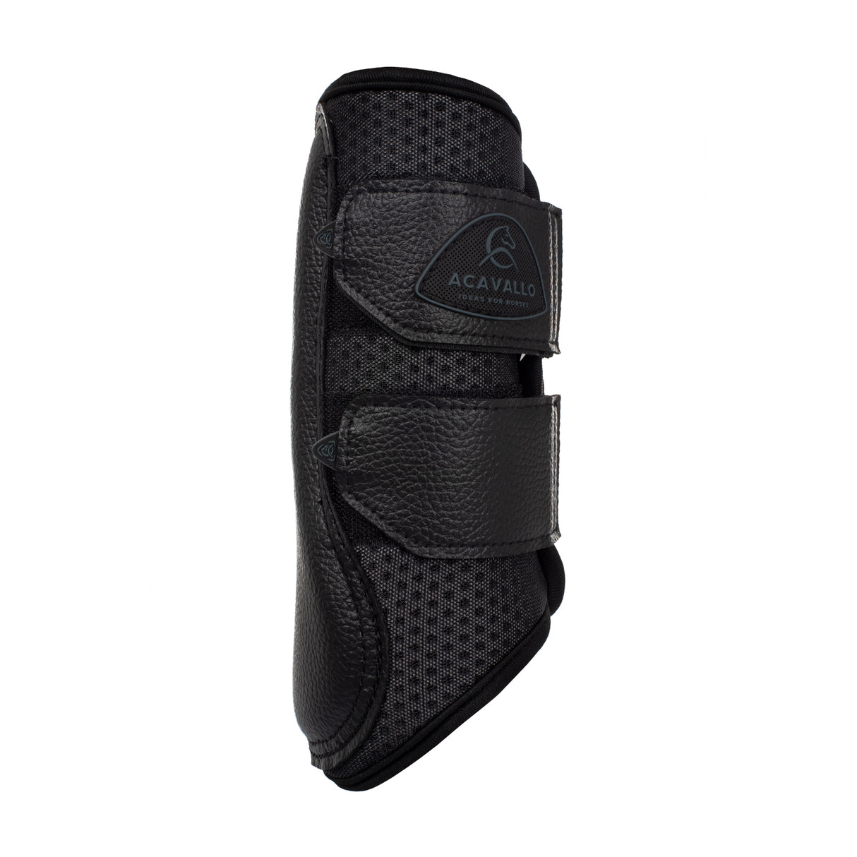 Acavallo Front Brushing Boots Perforated Neoprene #colour_black
