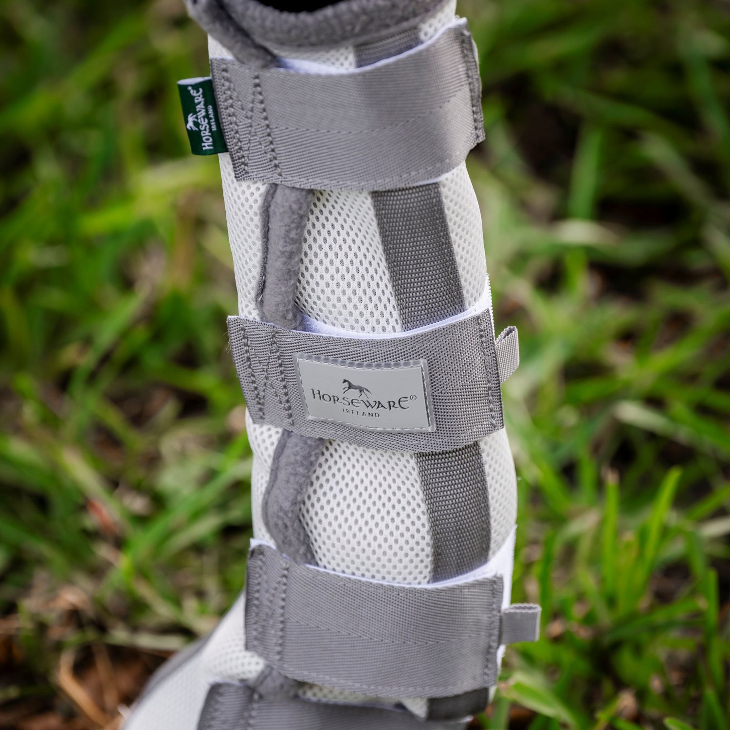 Horseware Ireland Fly Boots - Pack of 2 #colours_silver-titanium-grey-silver