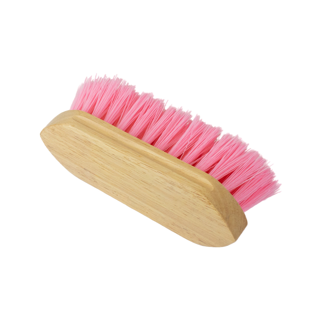 GS Equestrian & Country Wooden Dandy Brush #colour_pink