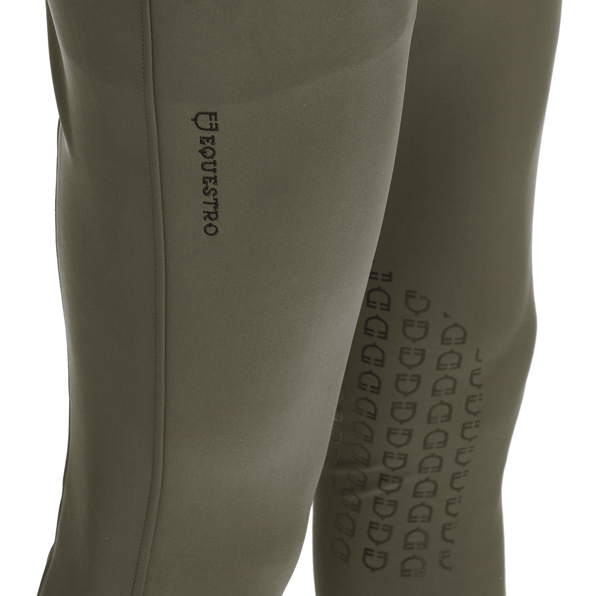Equestro Men's Slim Fit Grip Breeches With Logo