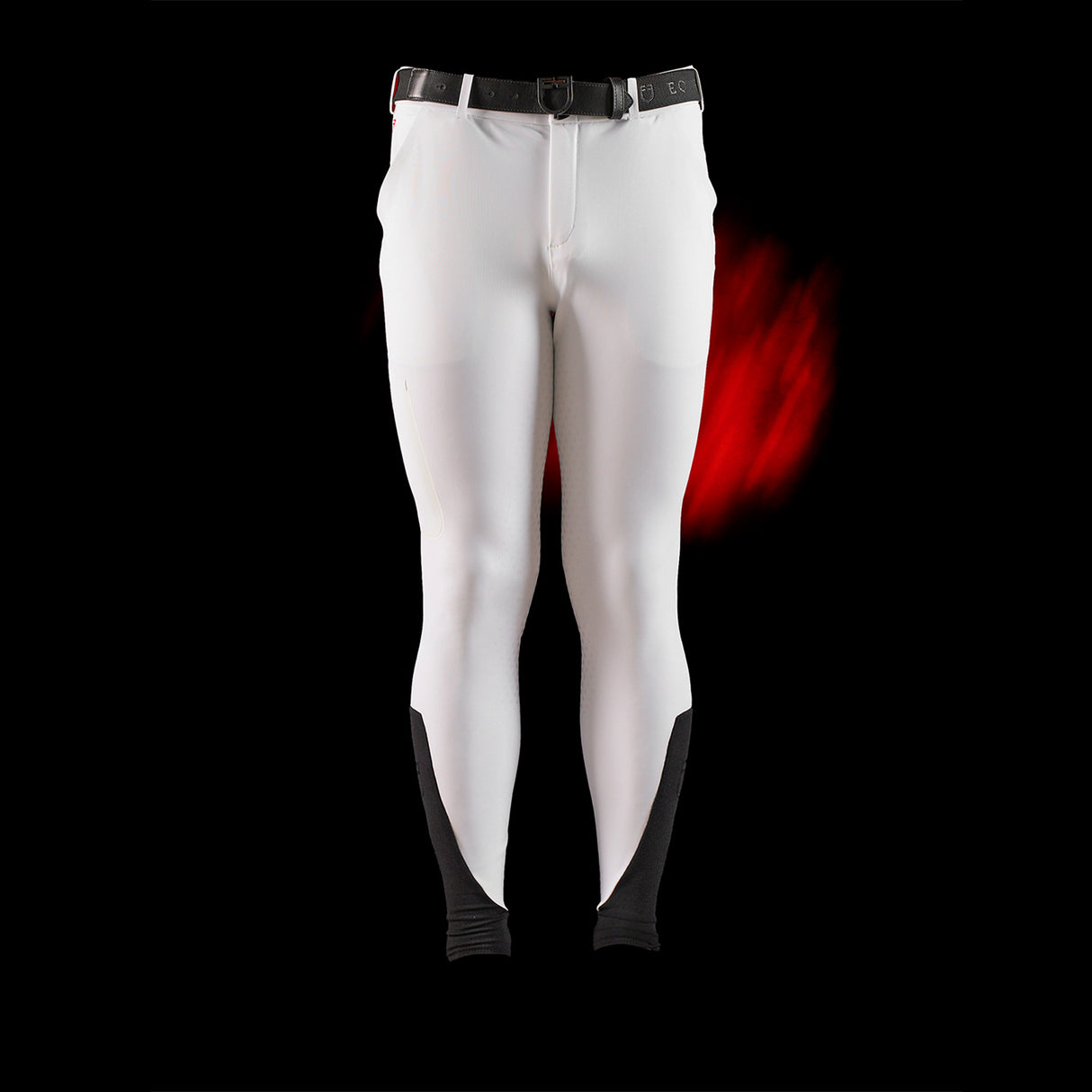 Equestro Equestro Ridertechnology Men's Slim Fit Full Grip Breeches #olour_white