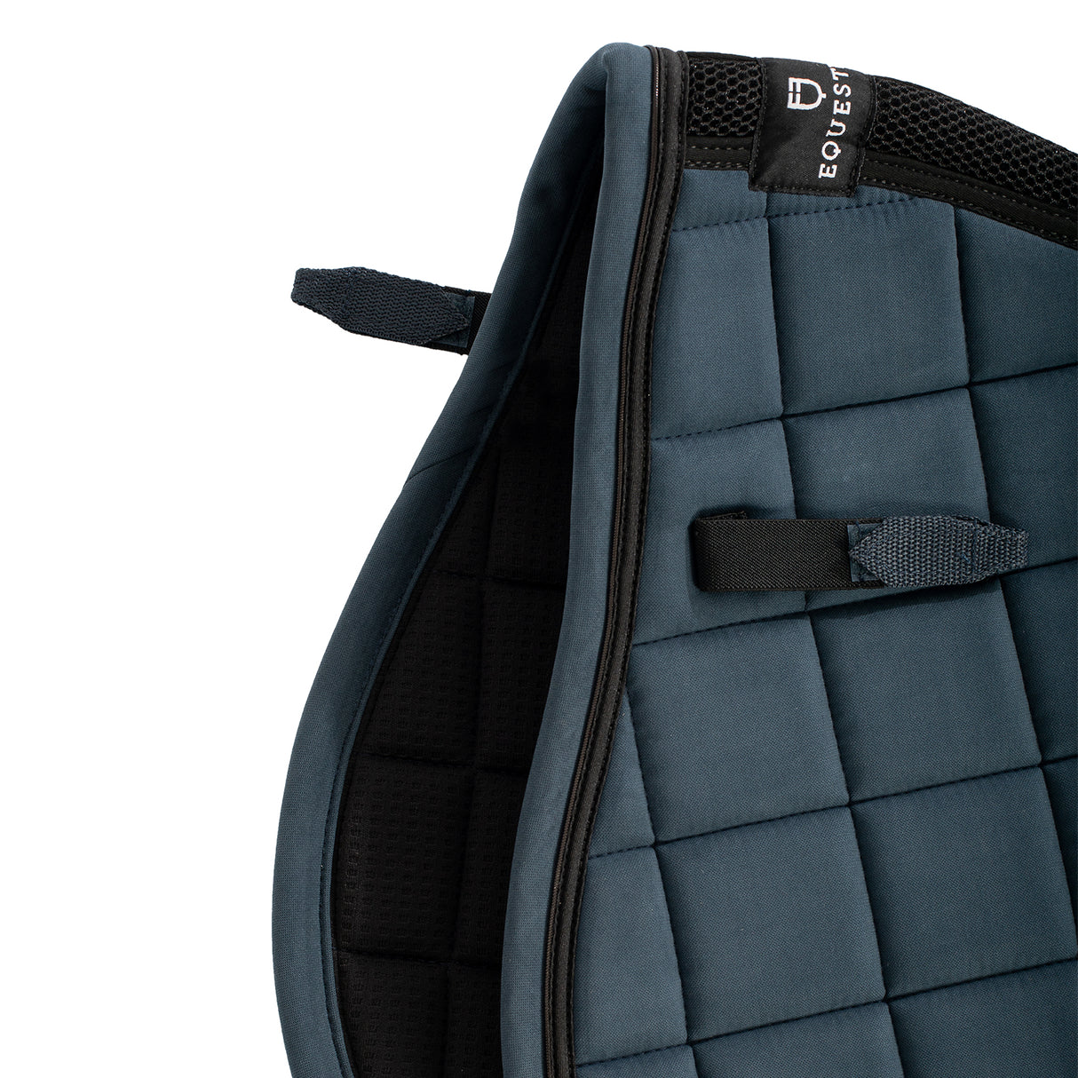 Equestro Shaped Jumping Saddle Pad #colour_blue