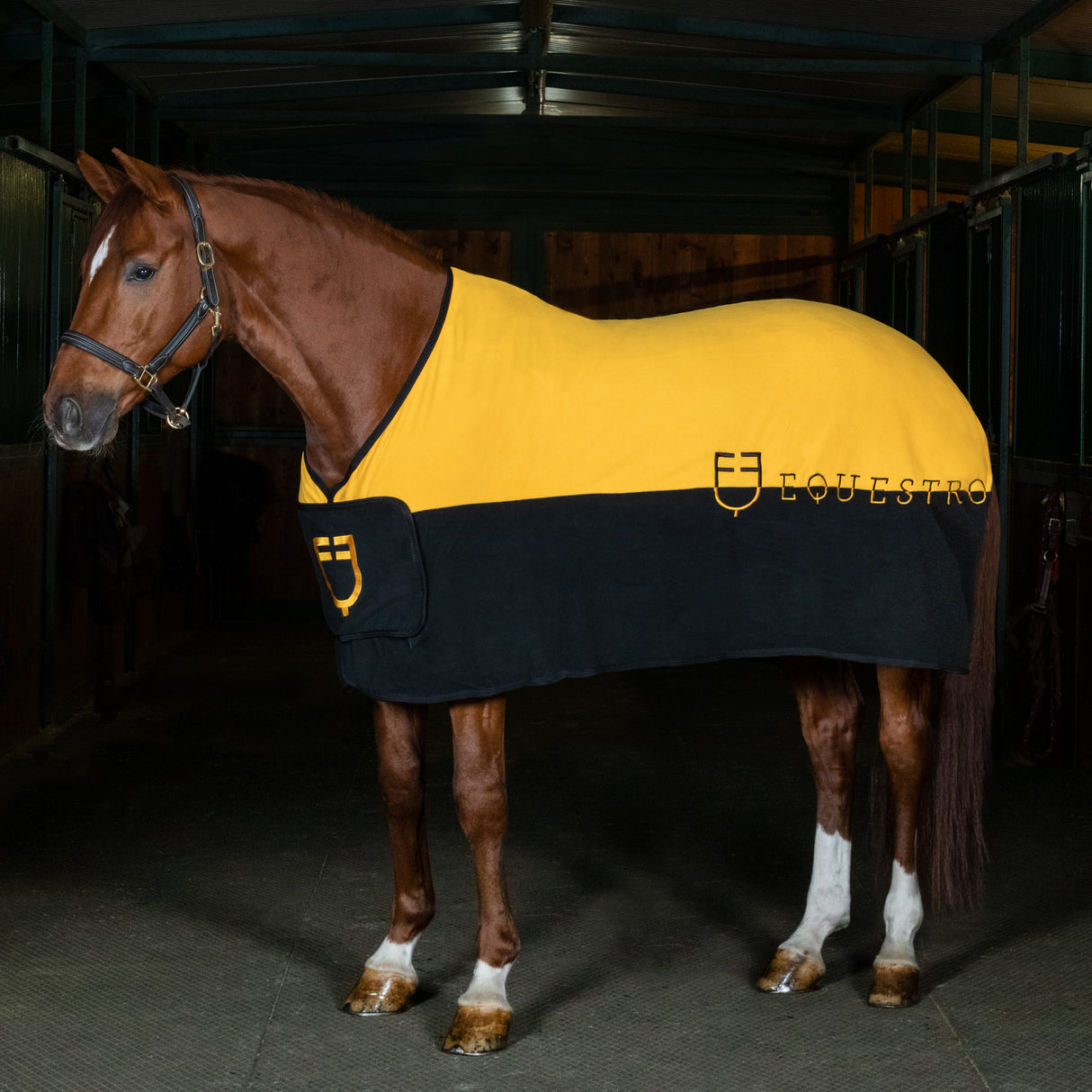 Equestro Bicolour Anti-Pilling Fleece Rug
