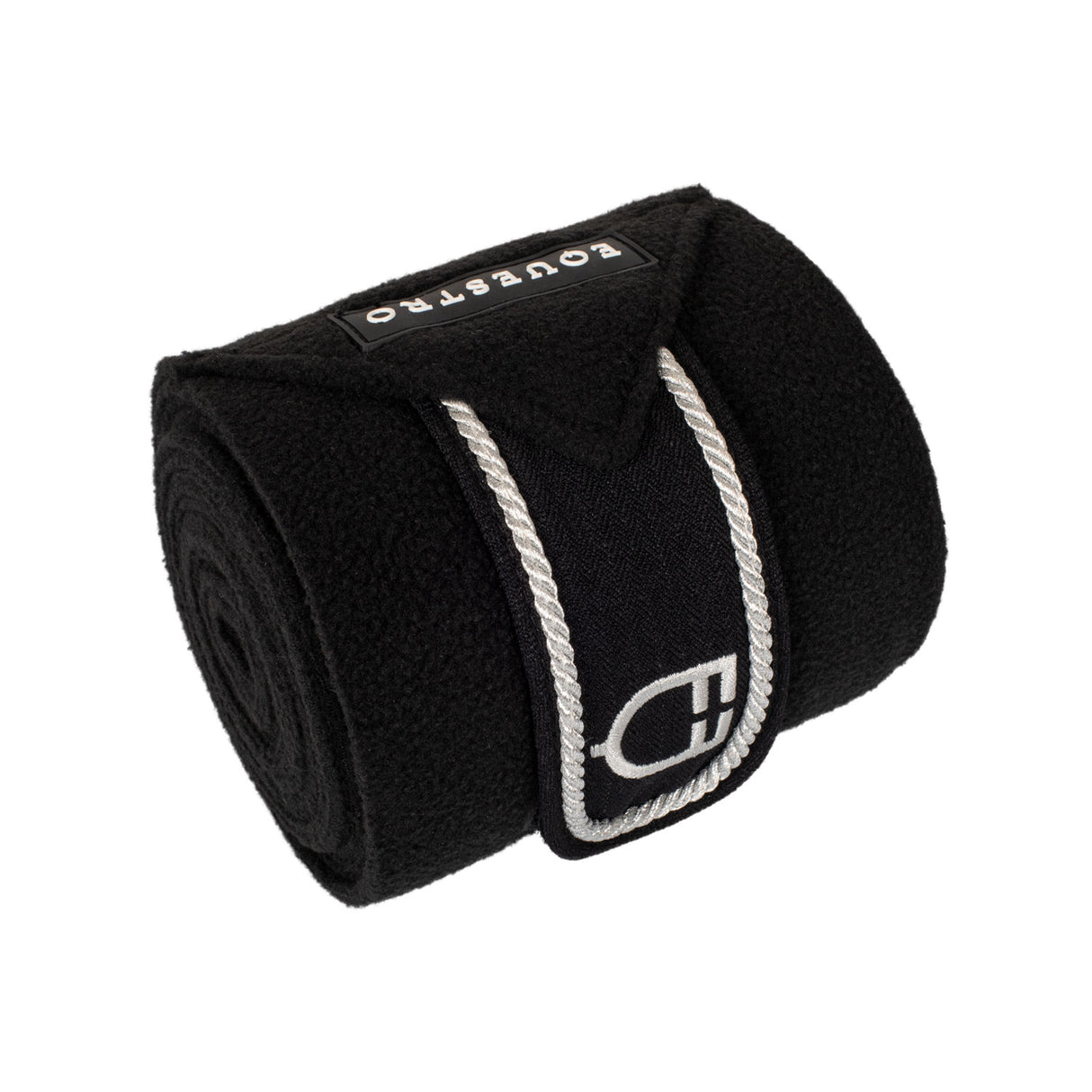 Equestro Breathable Fleece Bandages #colour_black