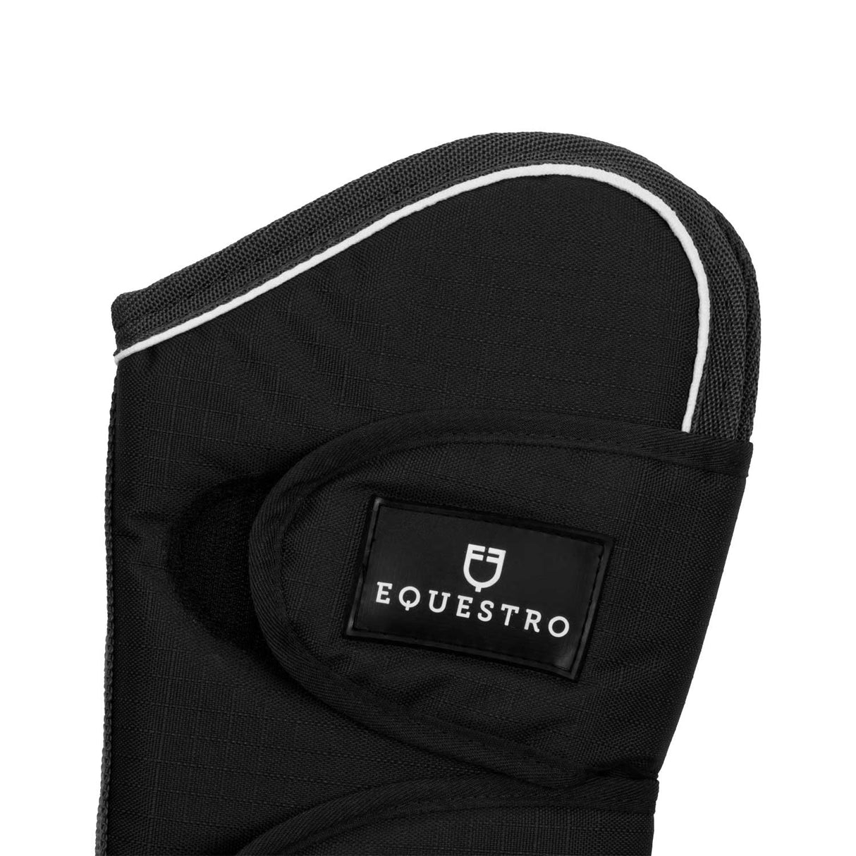 Equestro Travelling Boots Set And Tail Guard With Rubber Patch #colour_black