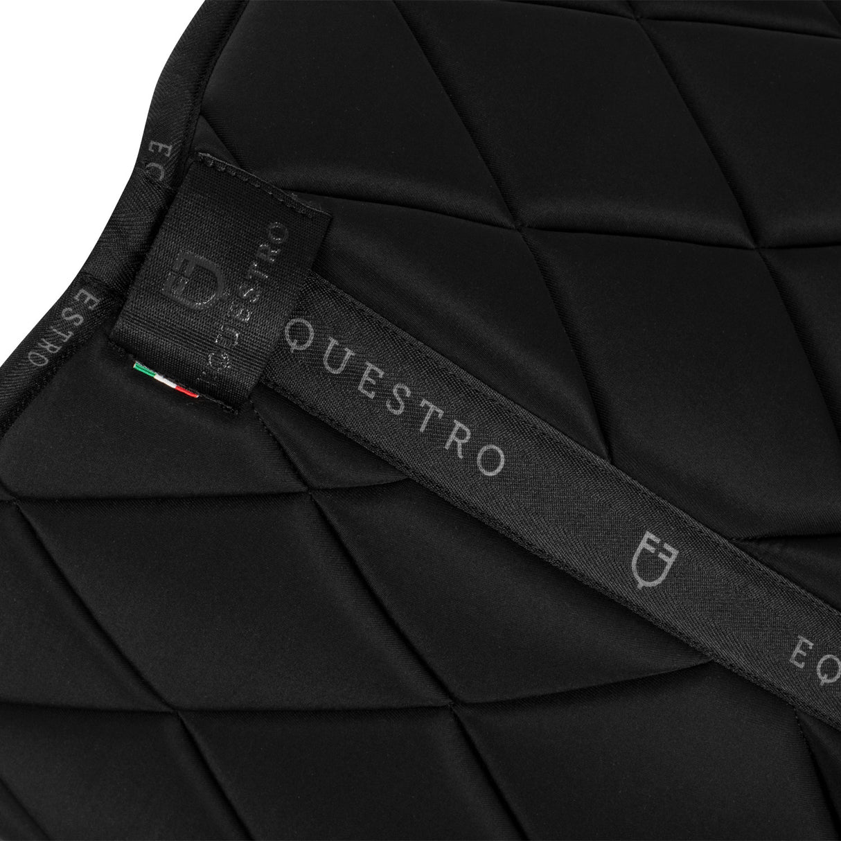 Dressage saddle pad technical fabric with logo