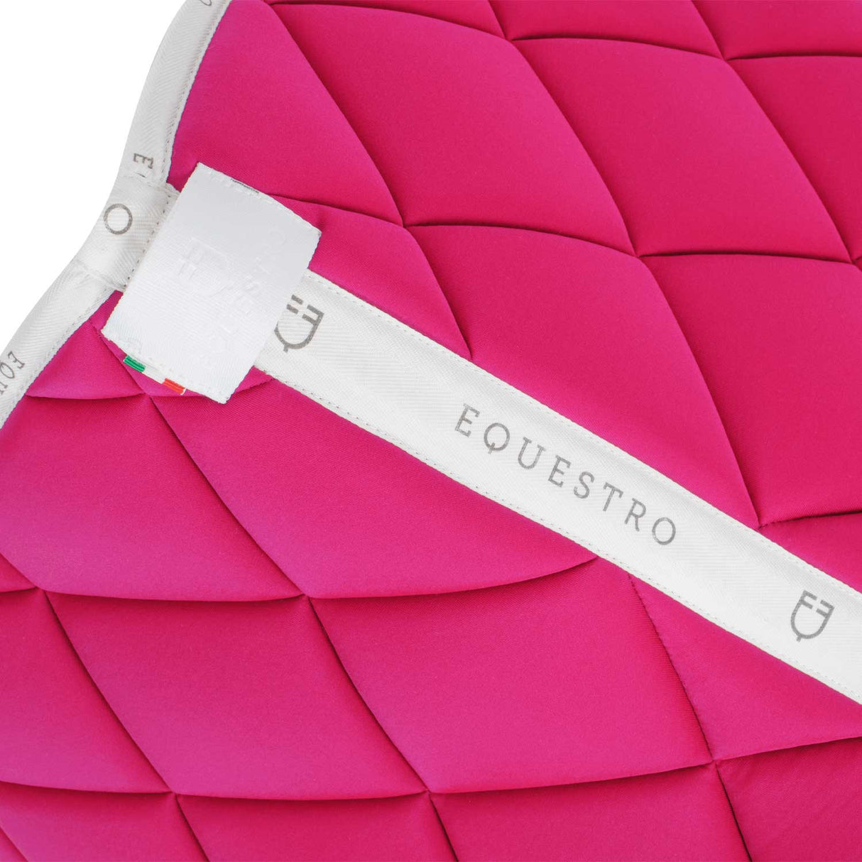 Dressage saddle pad technical fabric with logo