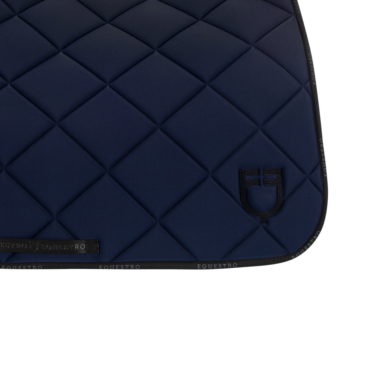 Dressage saddle pad technical fabric with logo